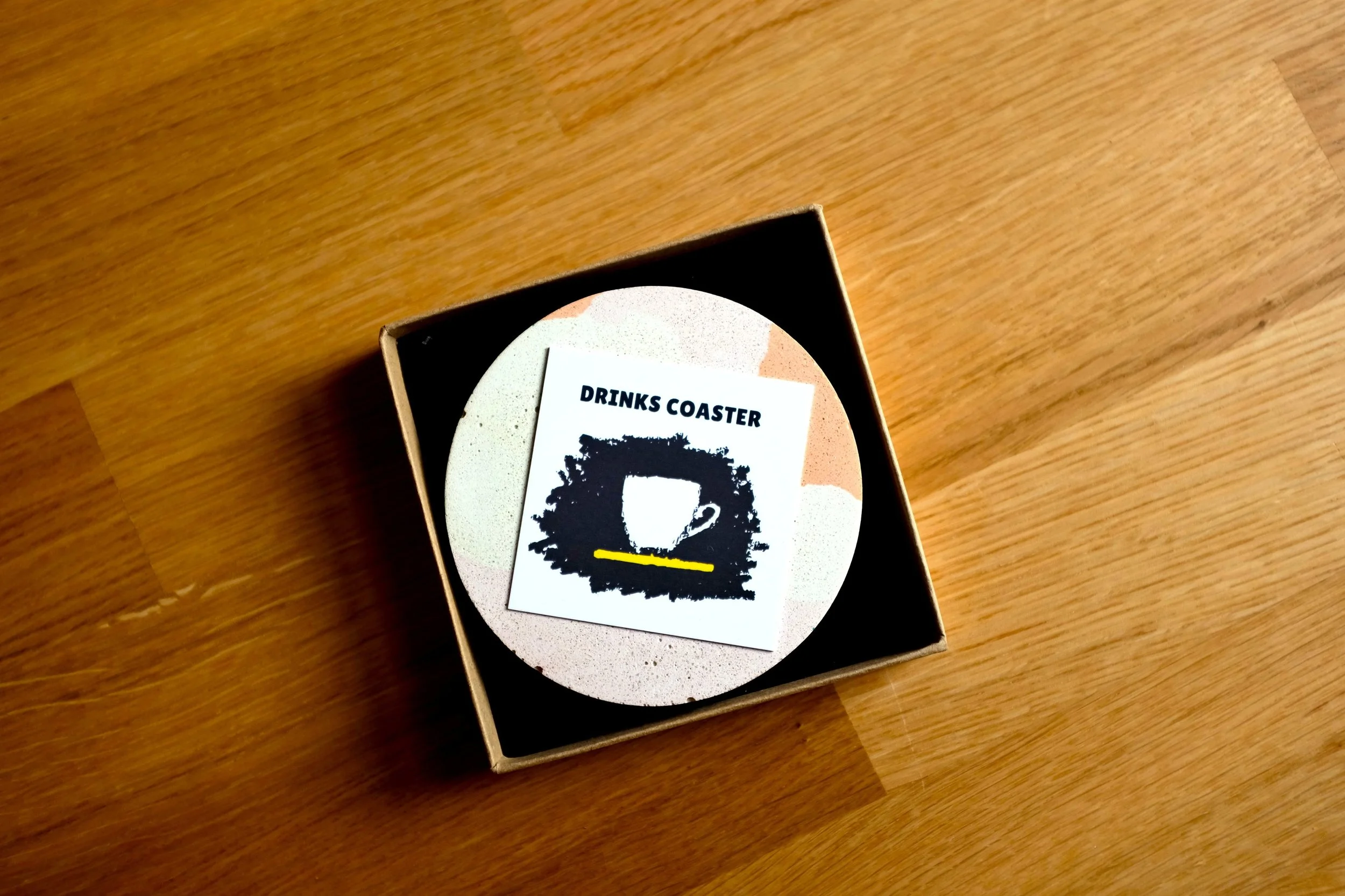 Pastel Pink Yellow Peach Drinks Coaster (3).JPG