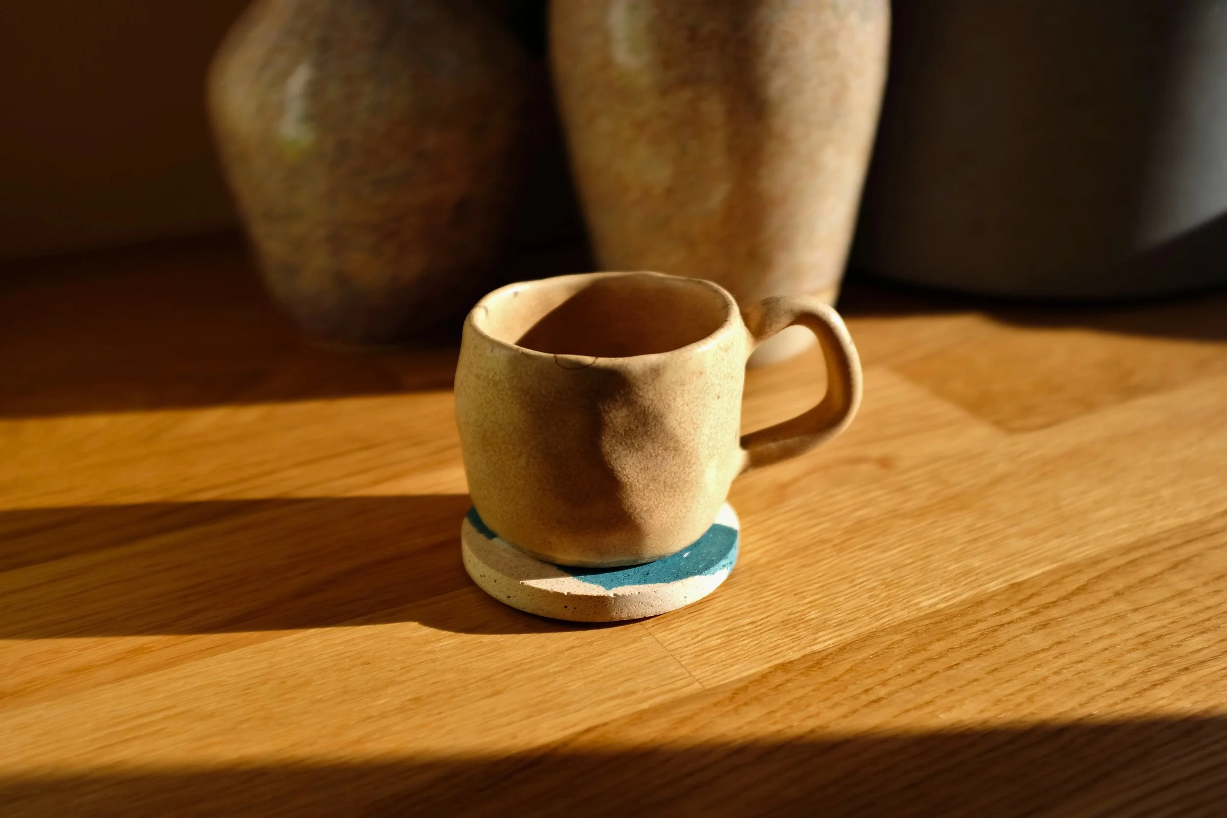 White Eucalyptus Beige Espresso Coaster (2).JPG