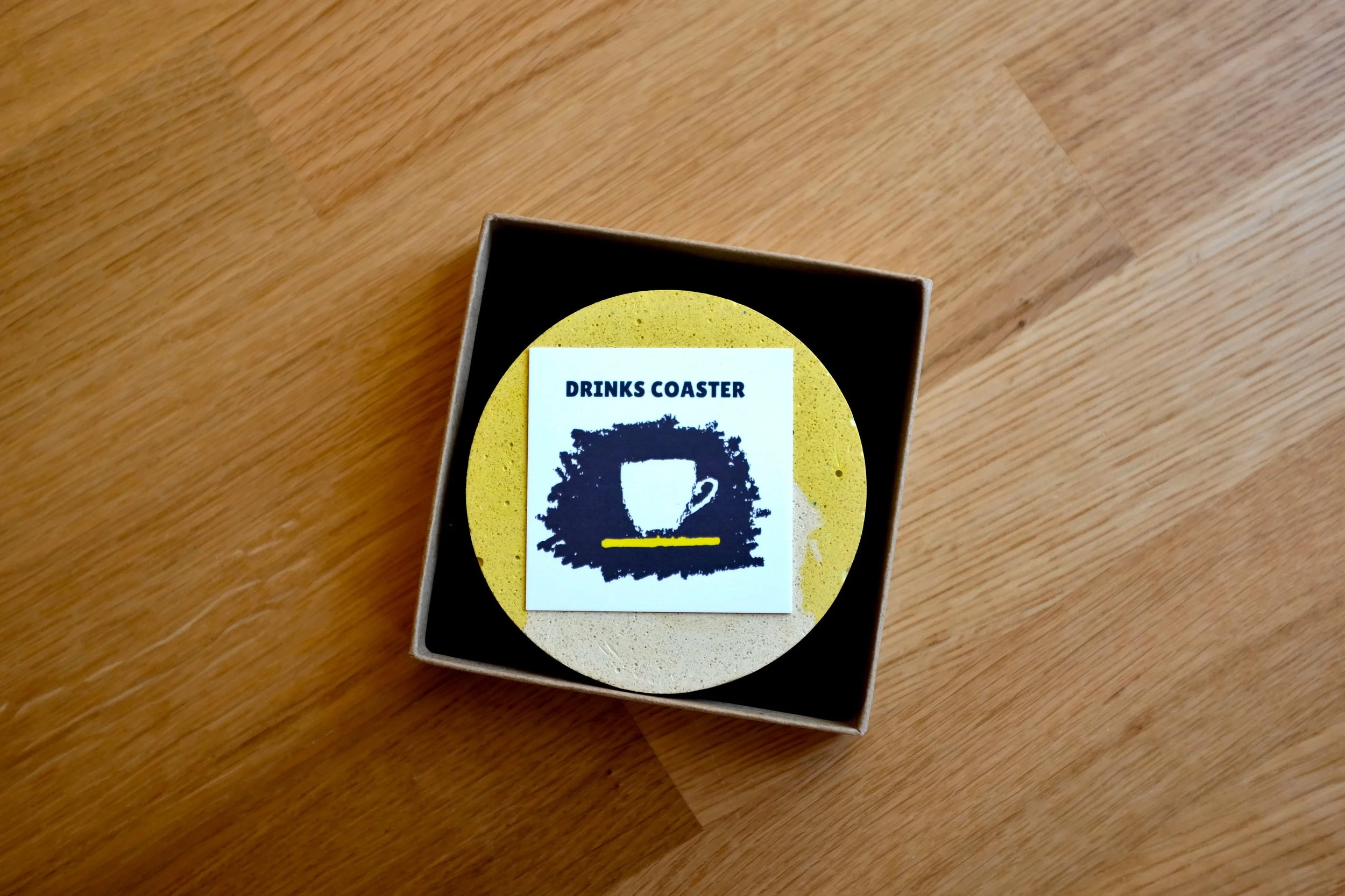 Two Tone Yellow Drinks Coaster (1).JPG