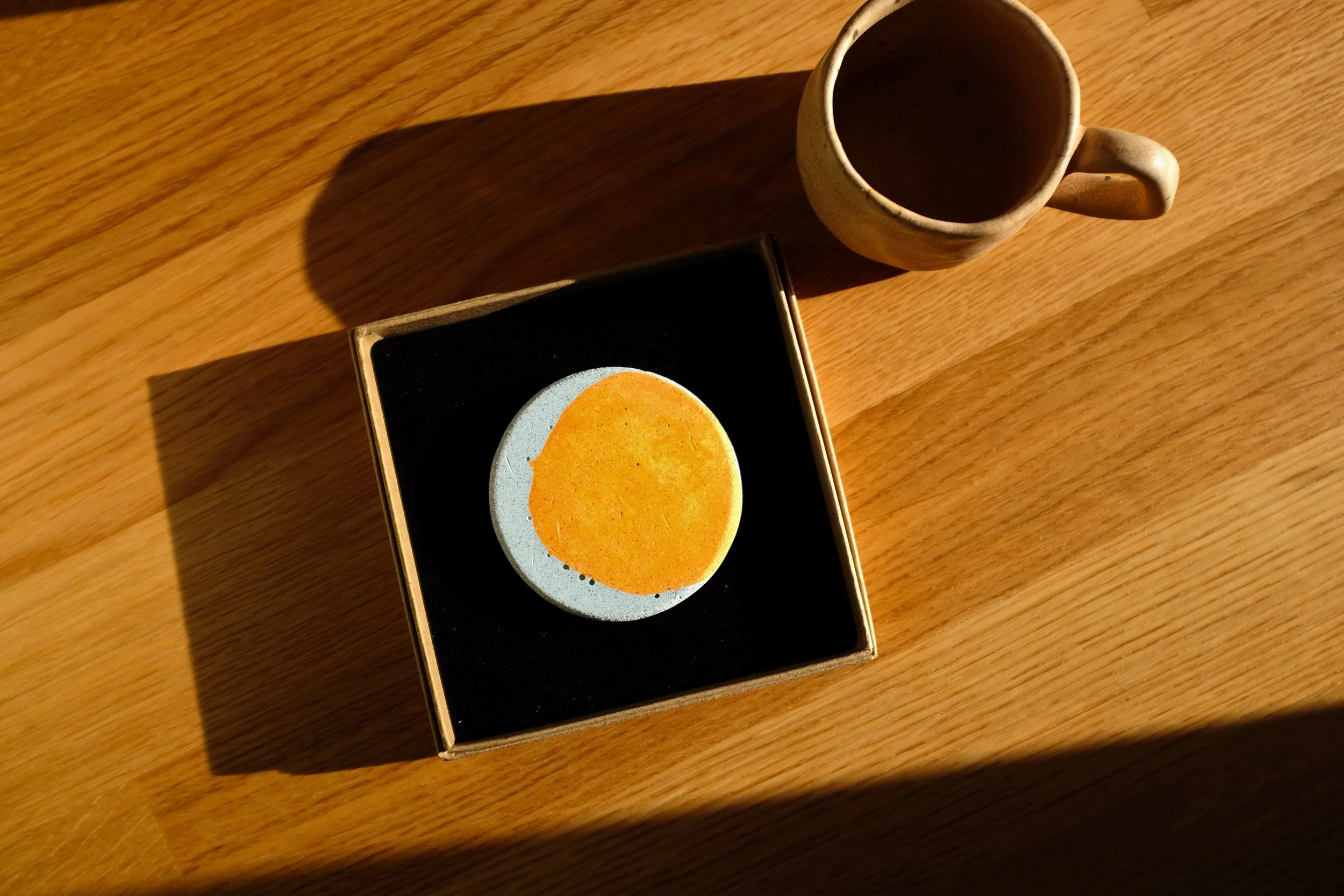 Orange Light Blue Espresso Coaster (2).JPG