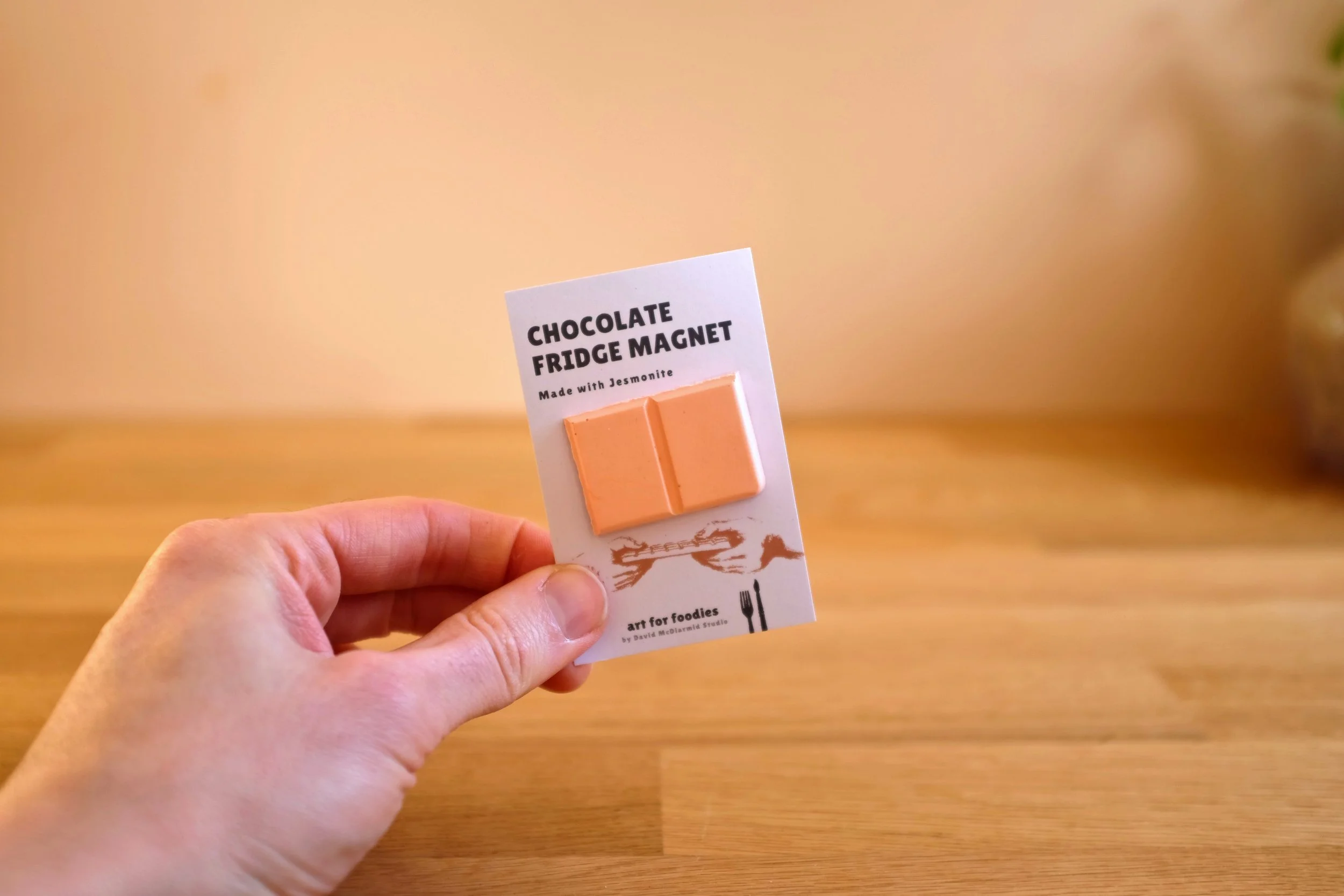 Double Ruby Chocolate Fridge Magnet by Art for Foodies.JPG