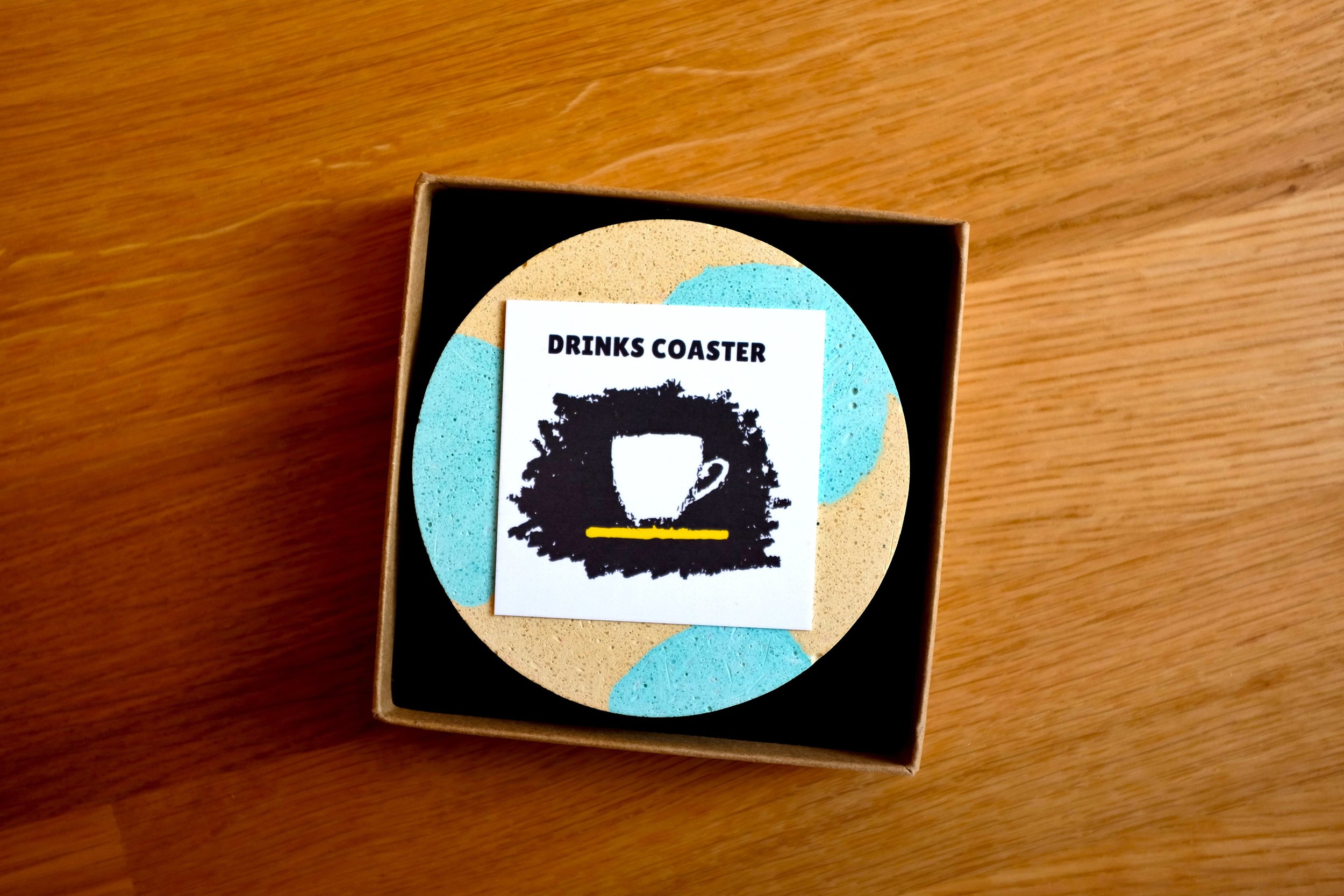 Light Blue Beige Drinks Coaster (5).JPG