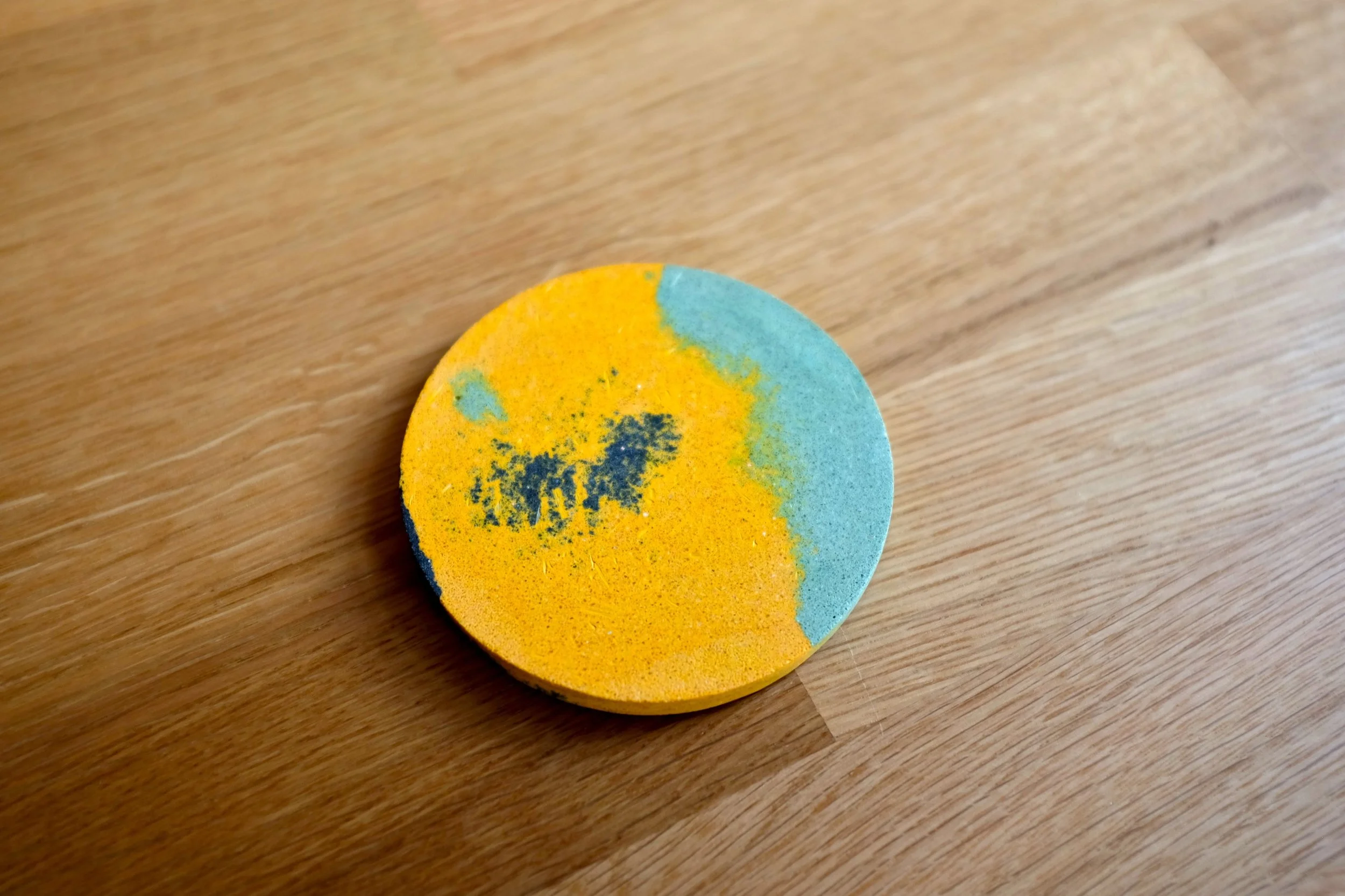 Sage Yellow Black Drinks Coaster (3).JPG