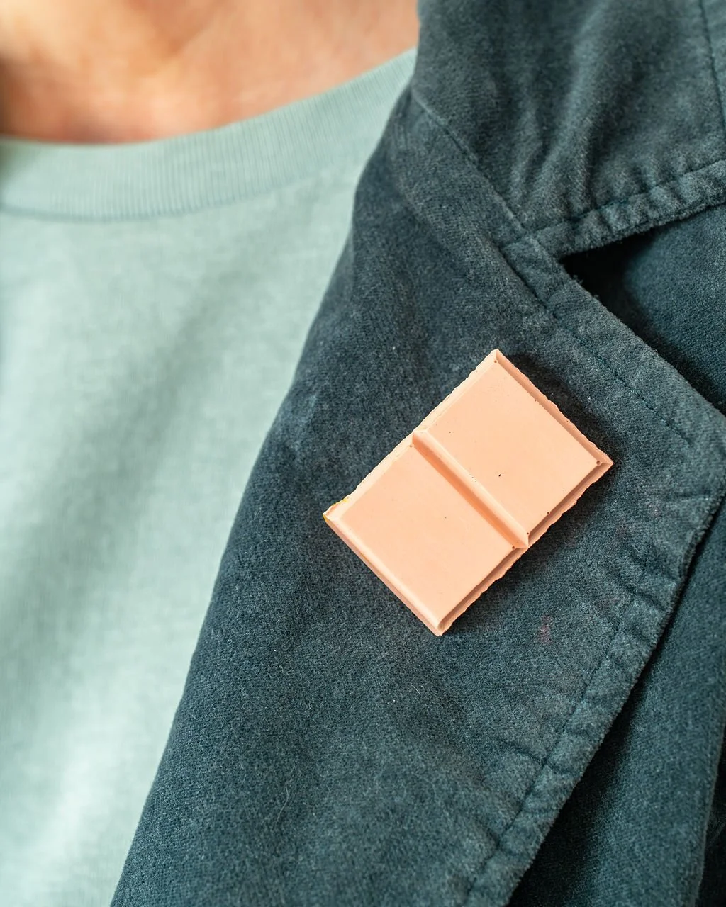 Shareable Ruby Chocolate Pin Badge