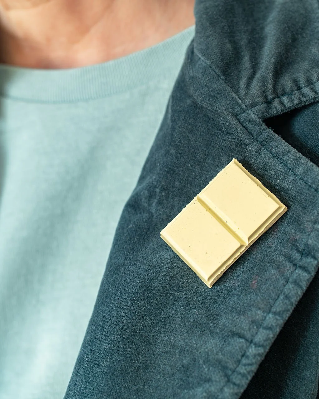 Shareable White Chocolate Pin Badge