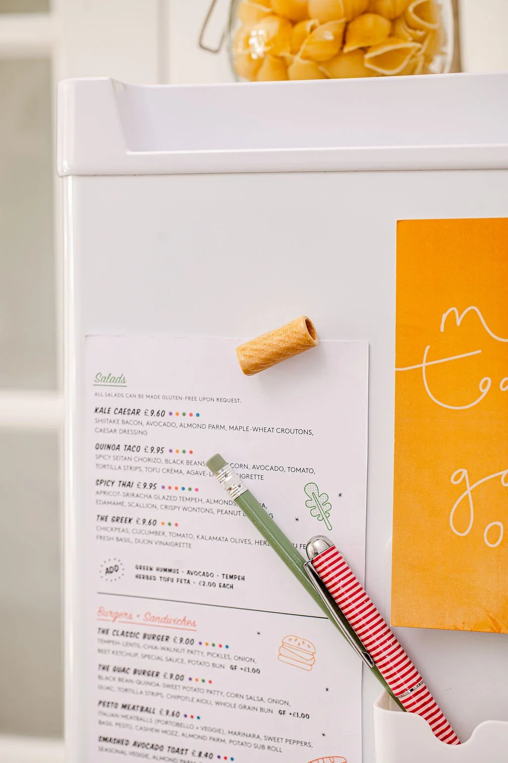 Rigatoni Ceramic Pasta Fridge Magnet in Plain Glaze — David McDiarmid ...