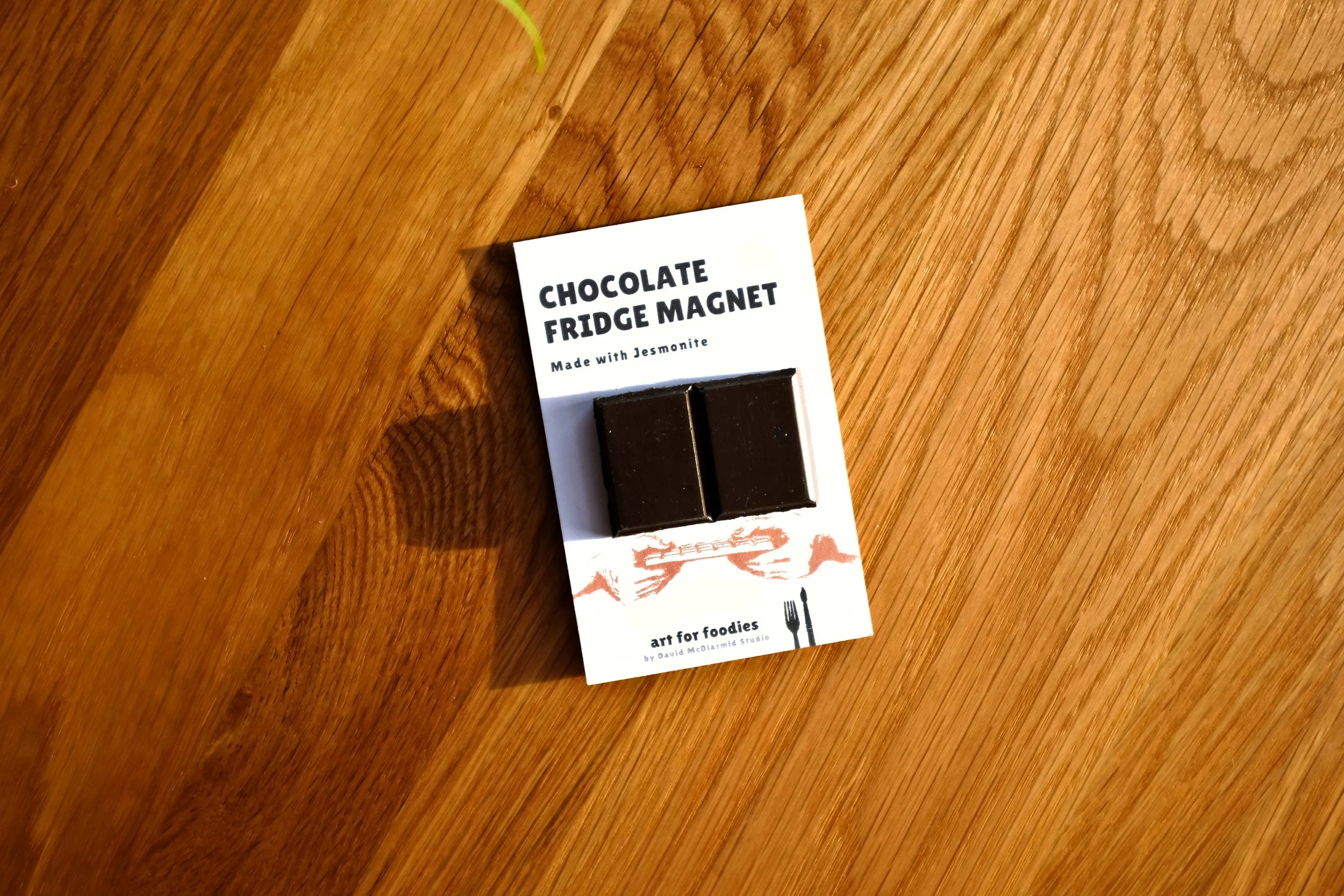 Double Dark Chocolate Fridge Magnet by Art for Foodies.JPG