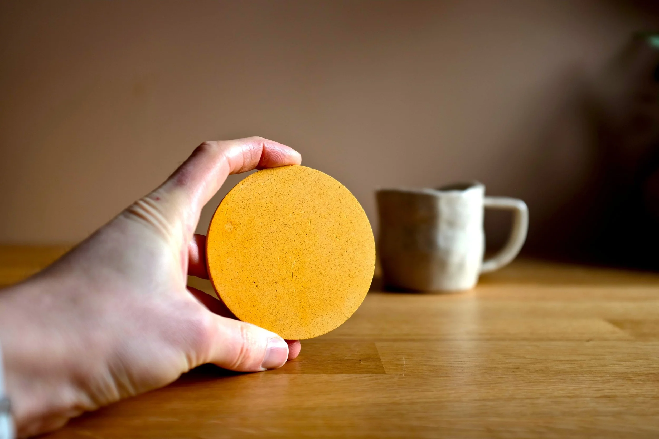 Apricot Yellow Drinks Coaster (2).JPG