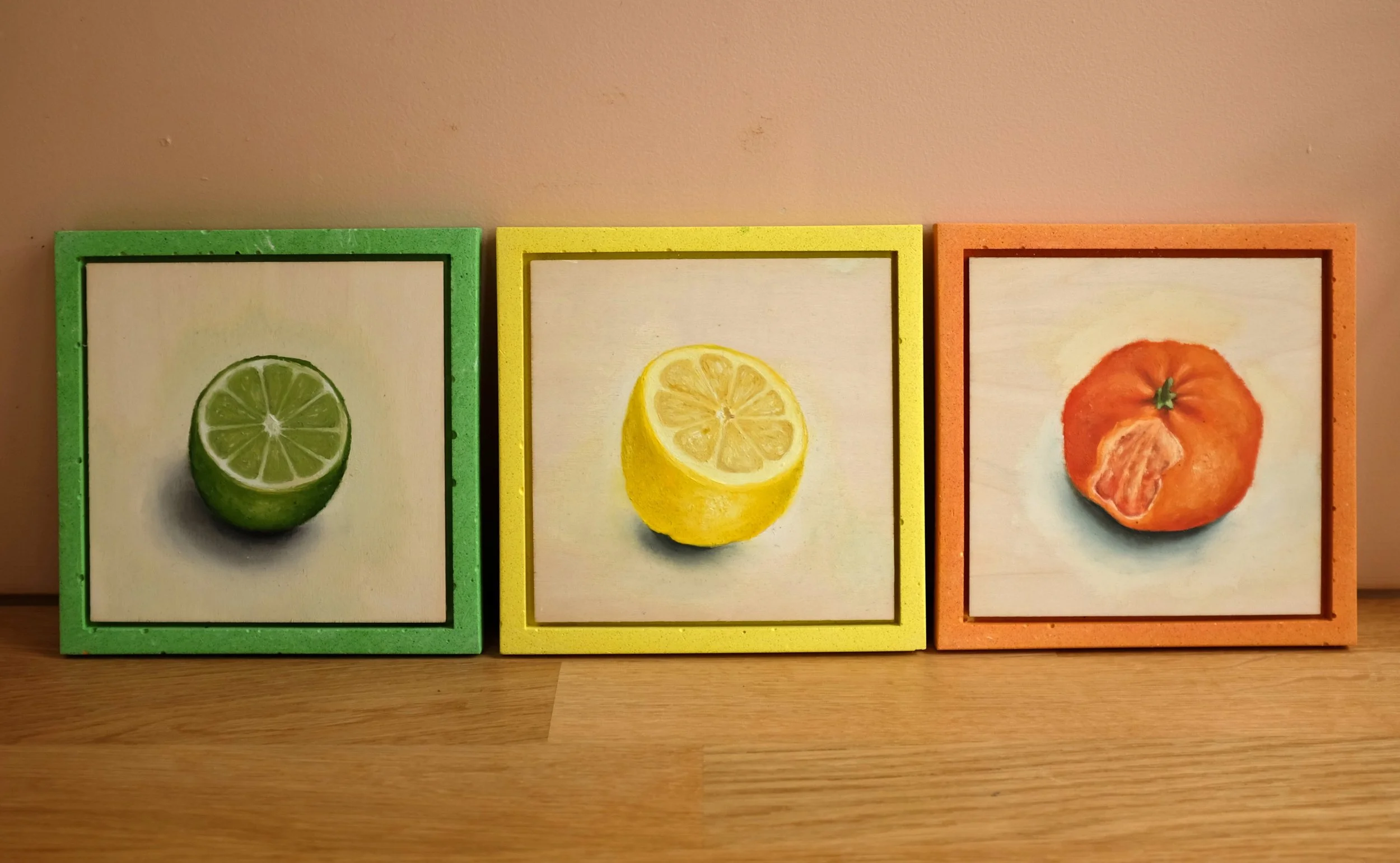 Lime, Lemon and Satsuma Paintings Grouping.JPG