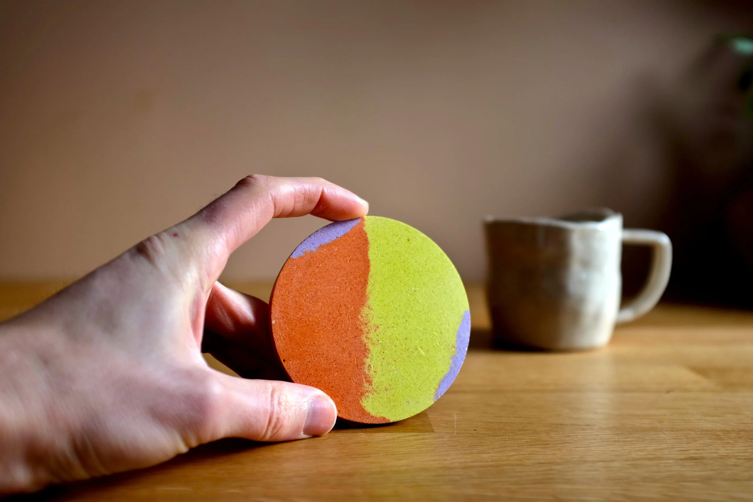 Yellow Orange Lavender Drinks Coaster (3).JPG