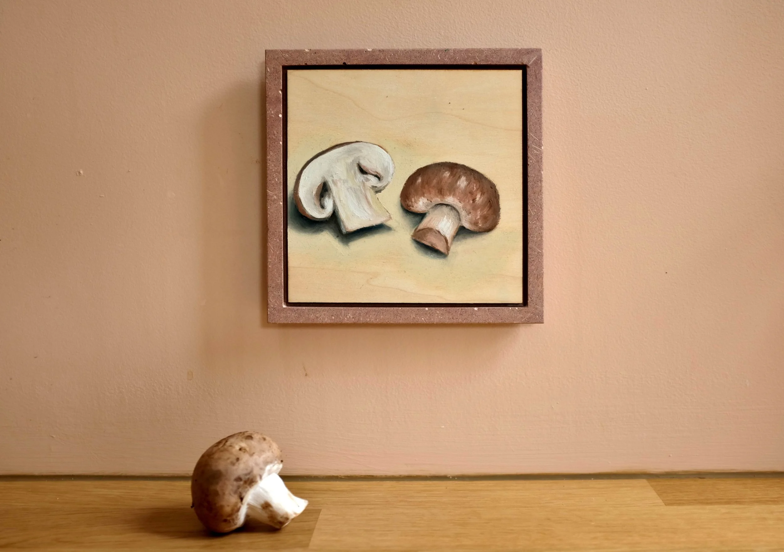 Chestnut Mushroom Painting