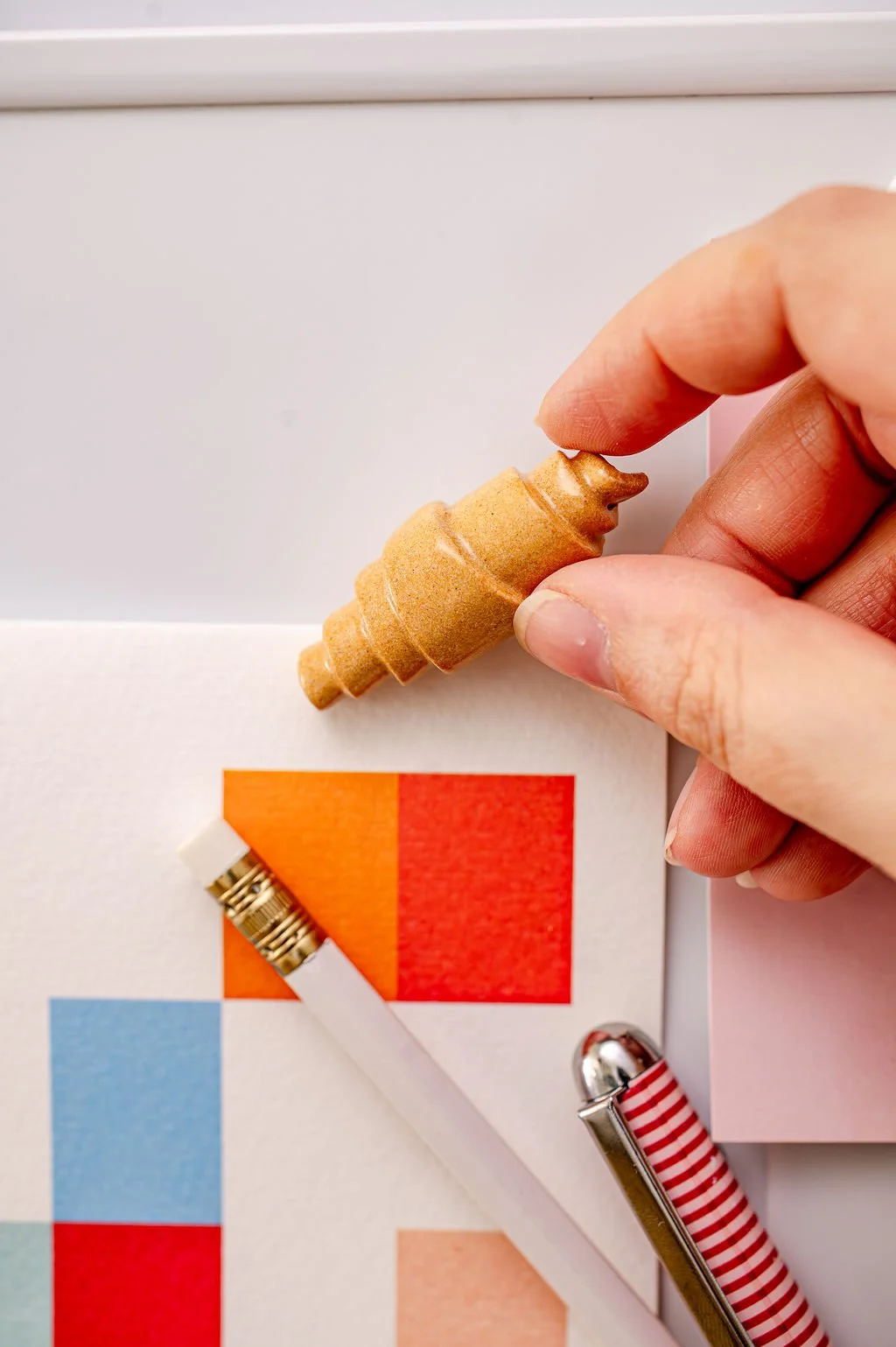 Croissant Ceramic Pastry Fridge Magnet (2).jpg