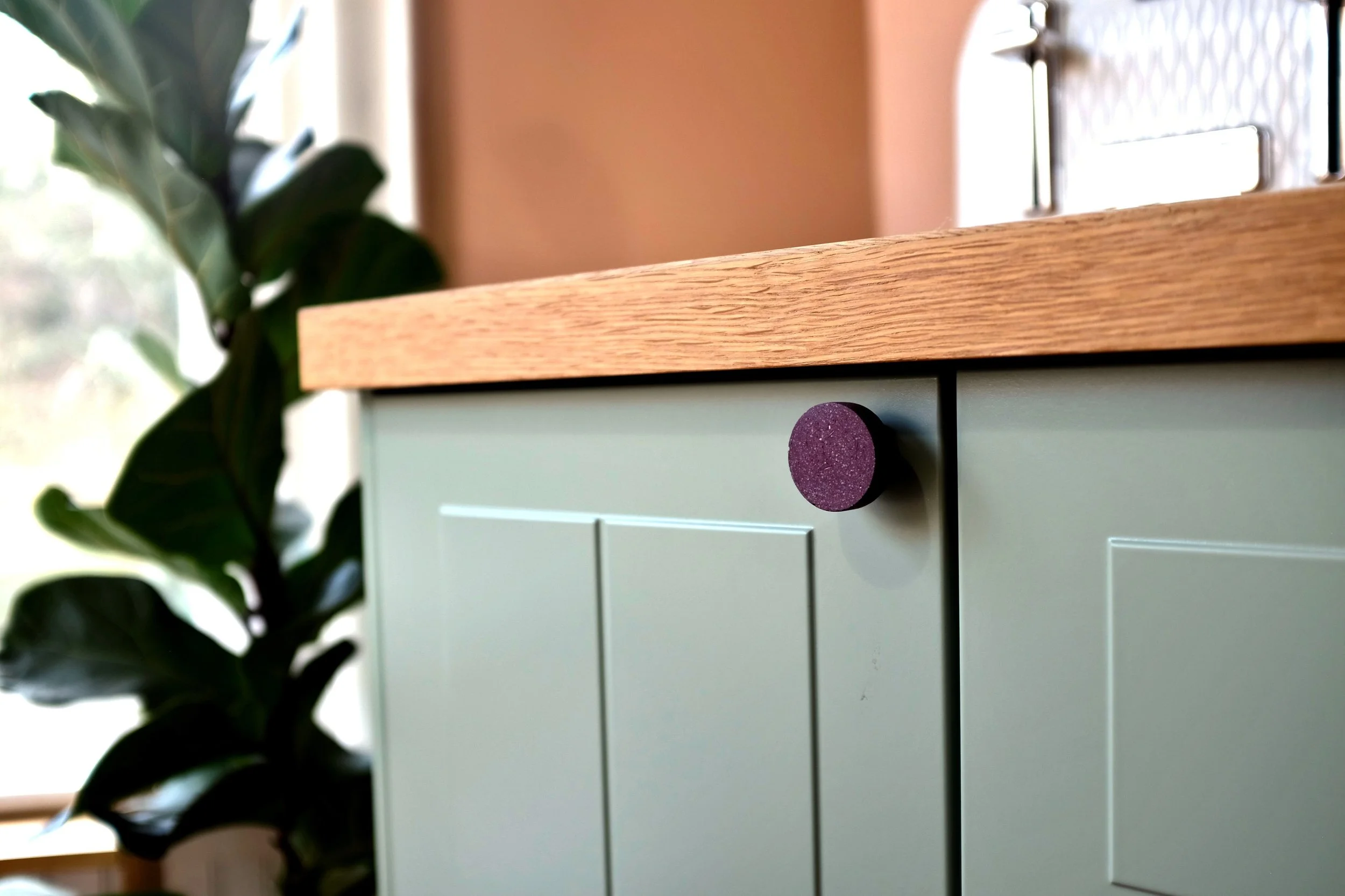 Cherry Red Kitchen Cabinet Knob.JPG