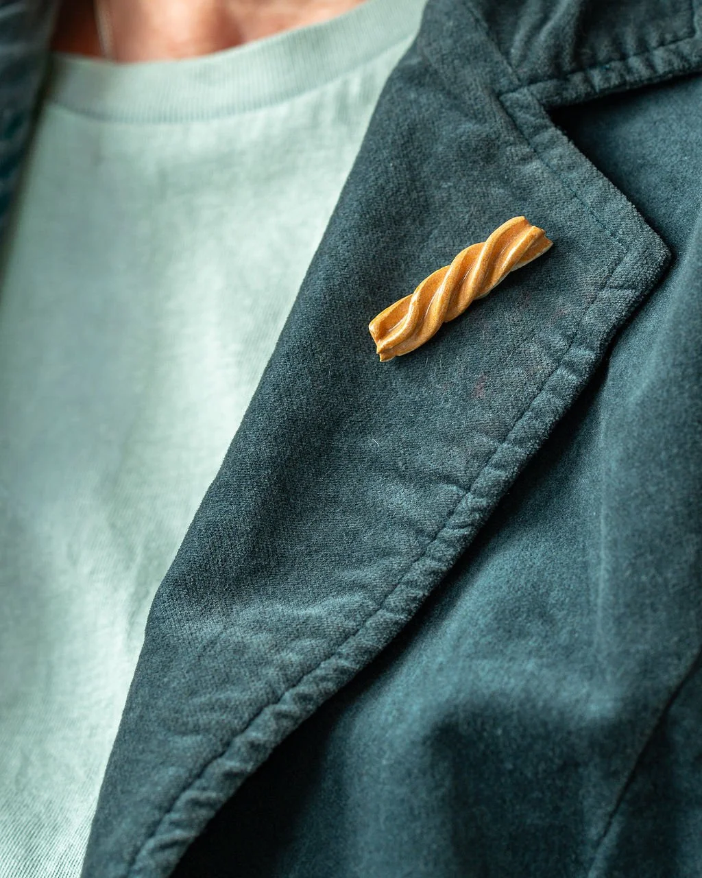 Fusilli Ceramic Pin Badge by Art for Foodies.jpg