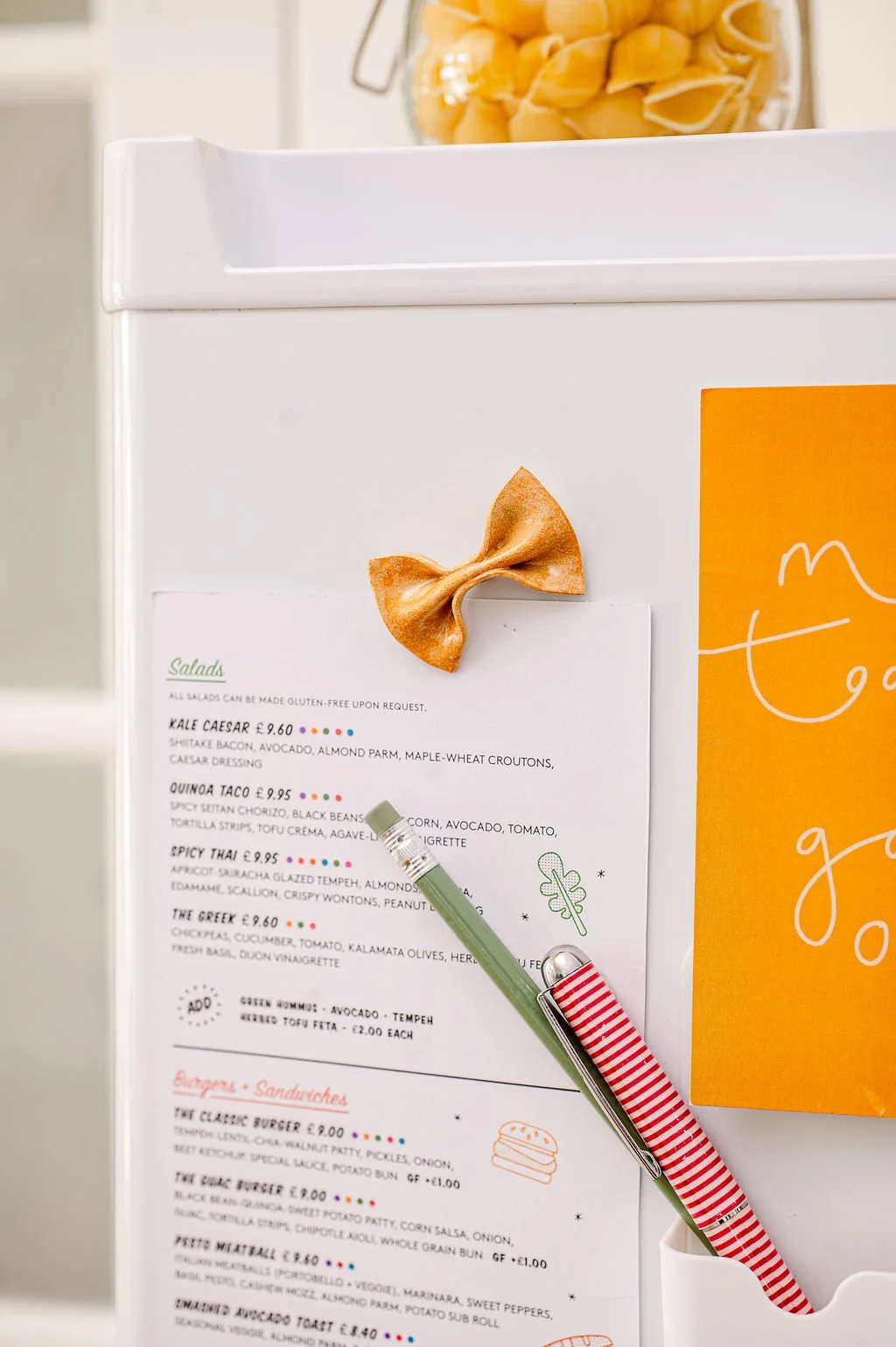 Farfalle Ceramic Pasta Fridge Magnet (1).jpg