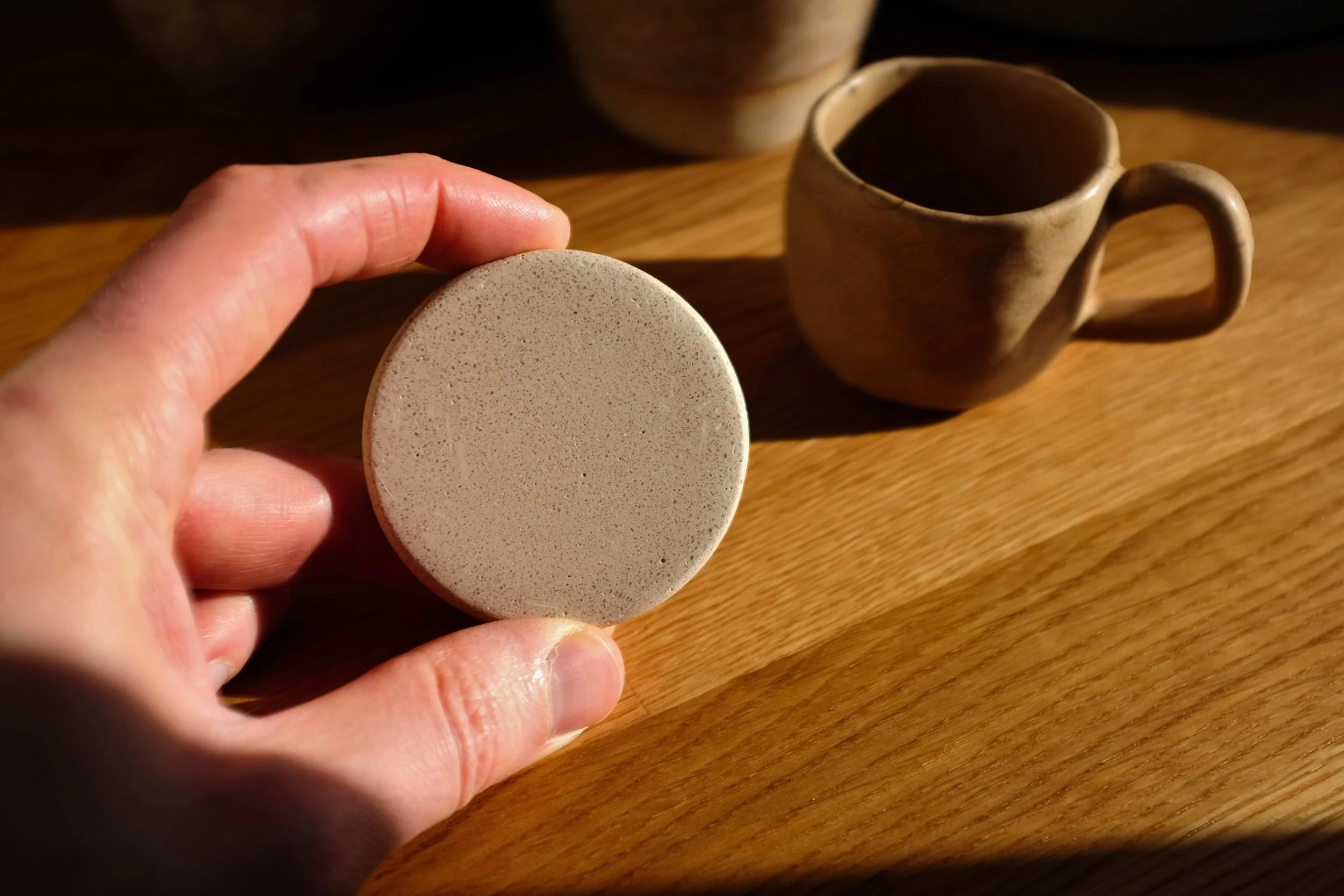 Pale Stone Espresso Coaster (2).JPG