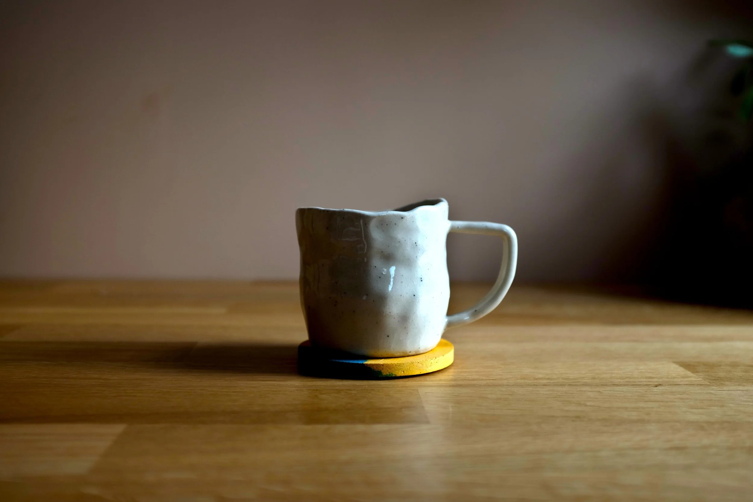 Blue & Yellow Drinks Coaster by Art for Foodies (3).JPG