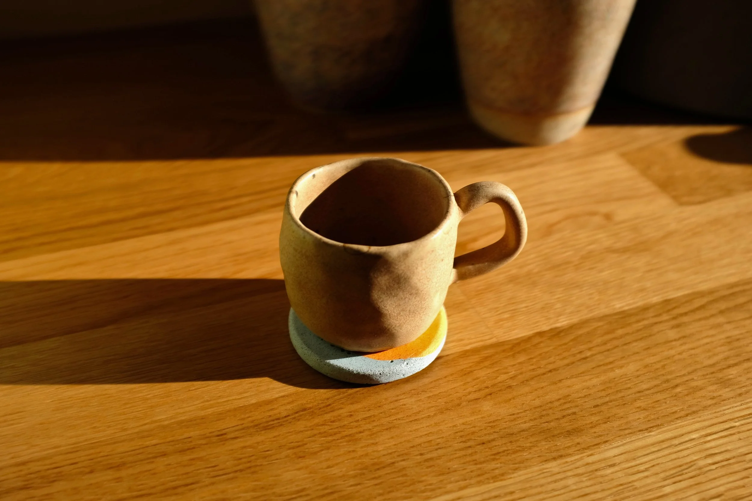 Orange Light Blue Espresso Coaster (1).JPG