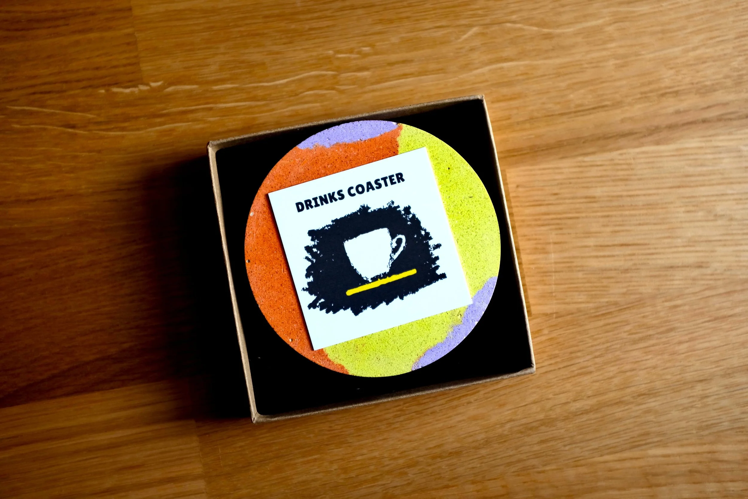 Yellow Orange Lavender Drinks Coaster (2).JPG