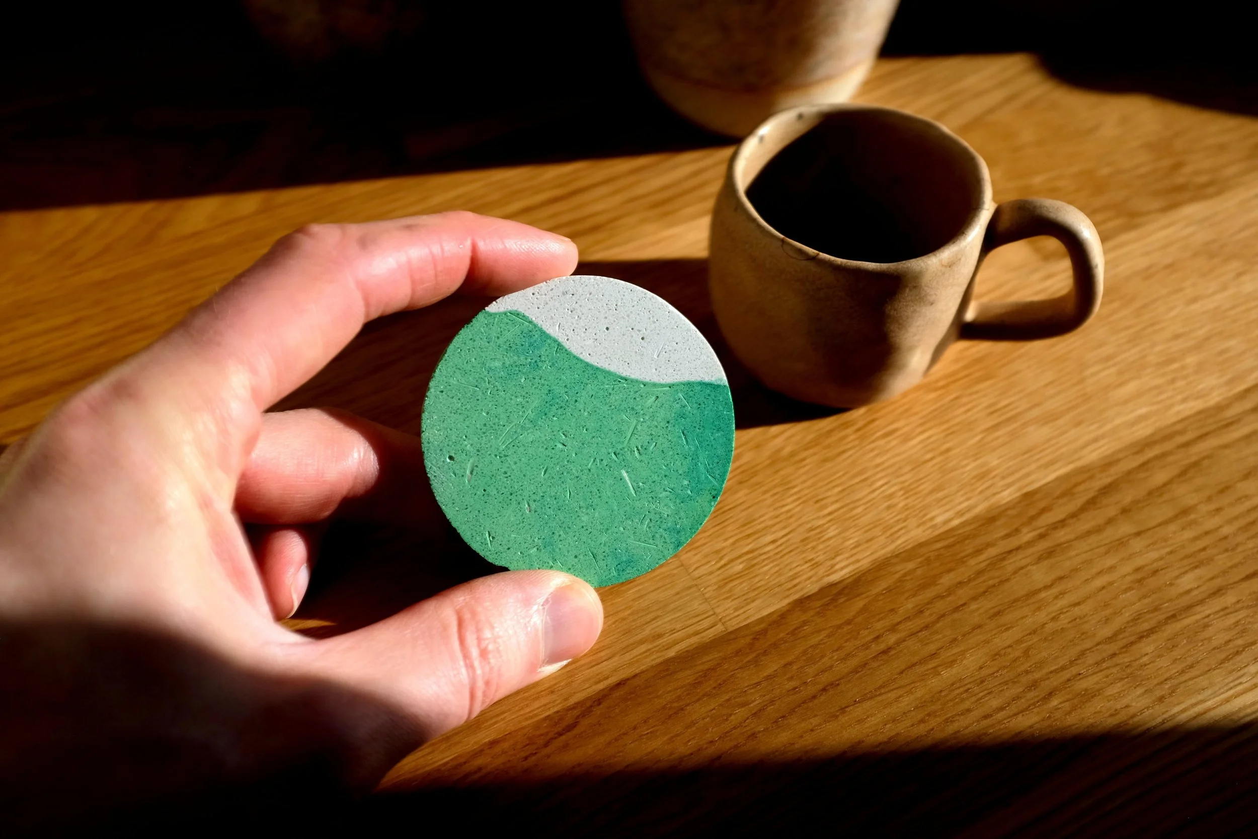 Green White Espresso Coaster (3).JPG