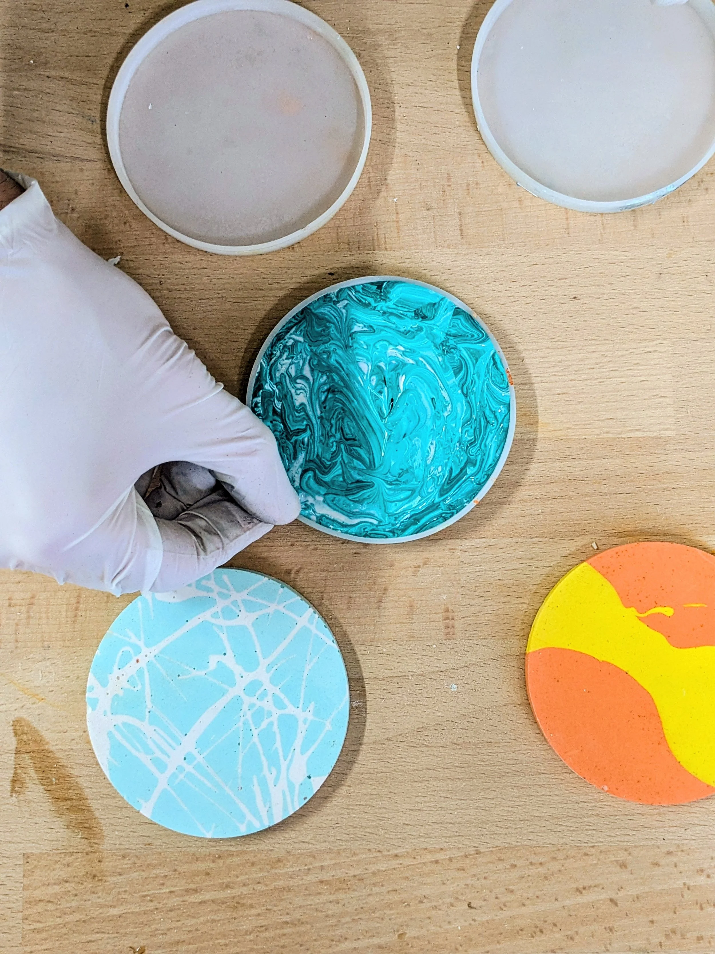 Beginners Jesmonite Coaster Casting Workshop - Morning Session