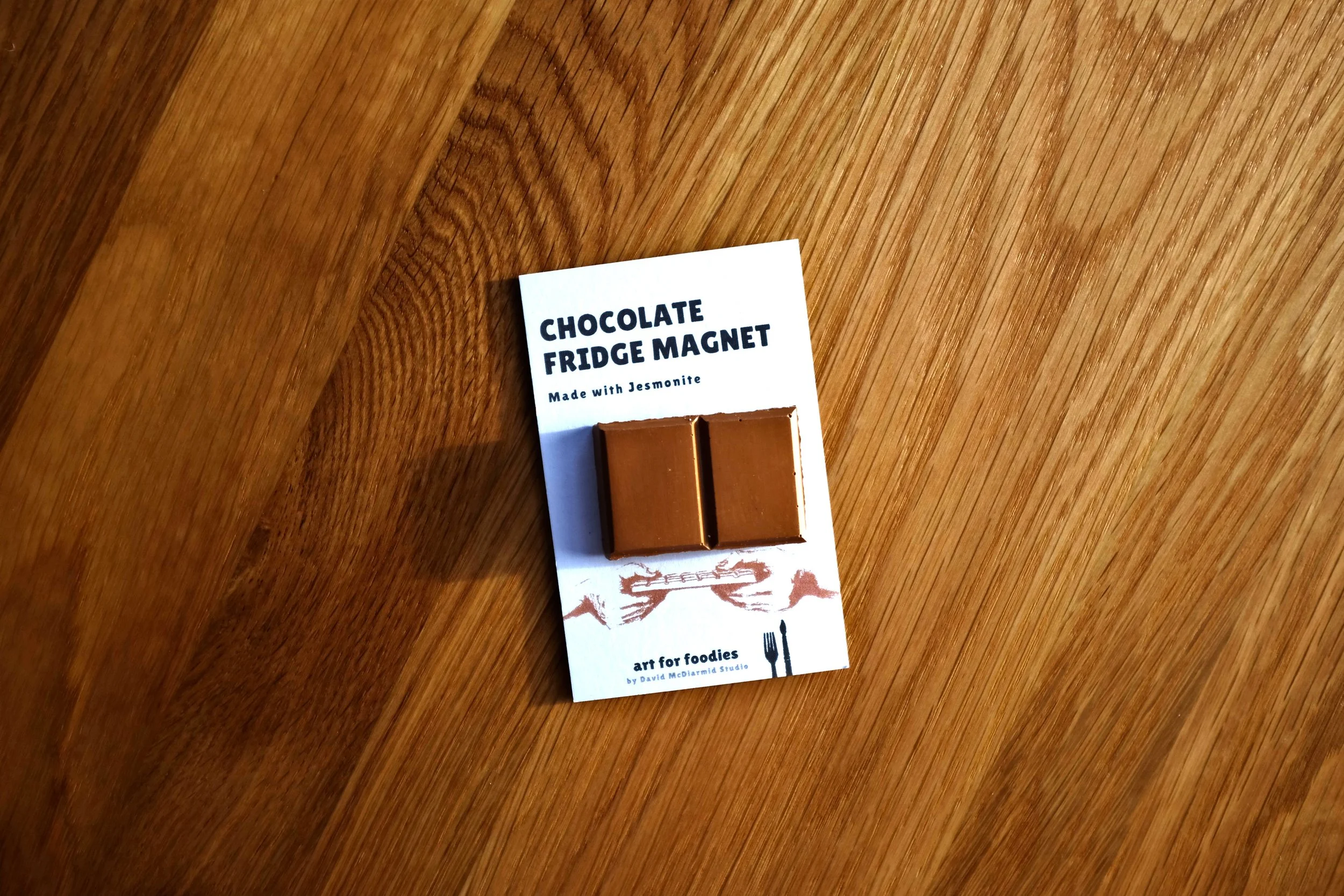 Double Milk Chocolate Fridge Magnet by Art for Foodies.JPG