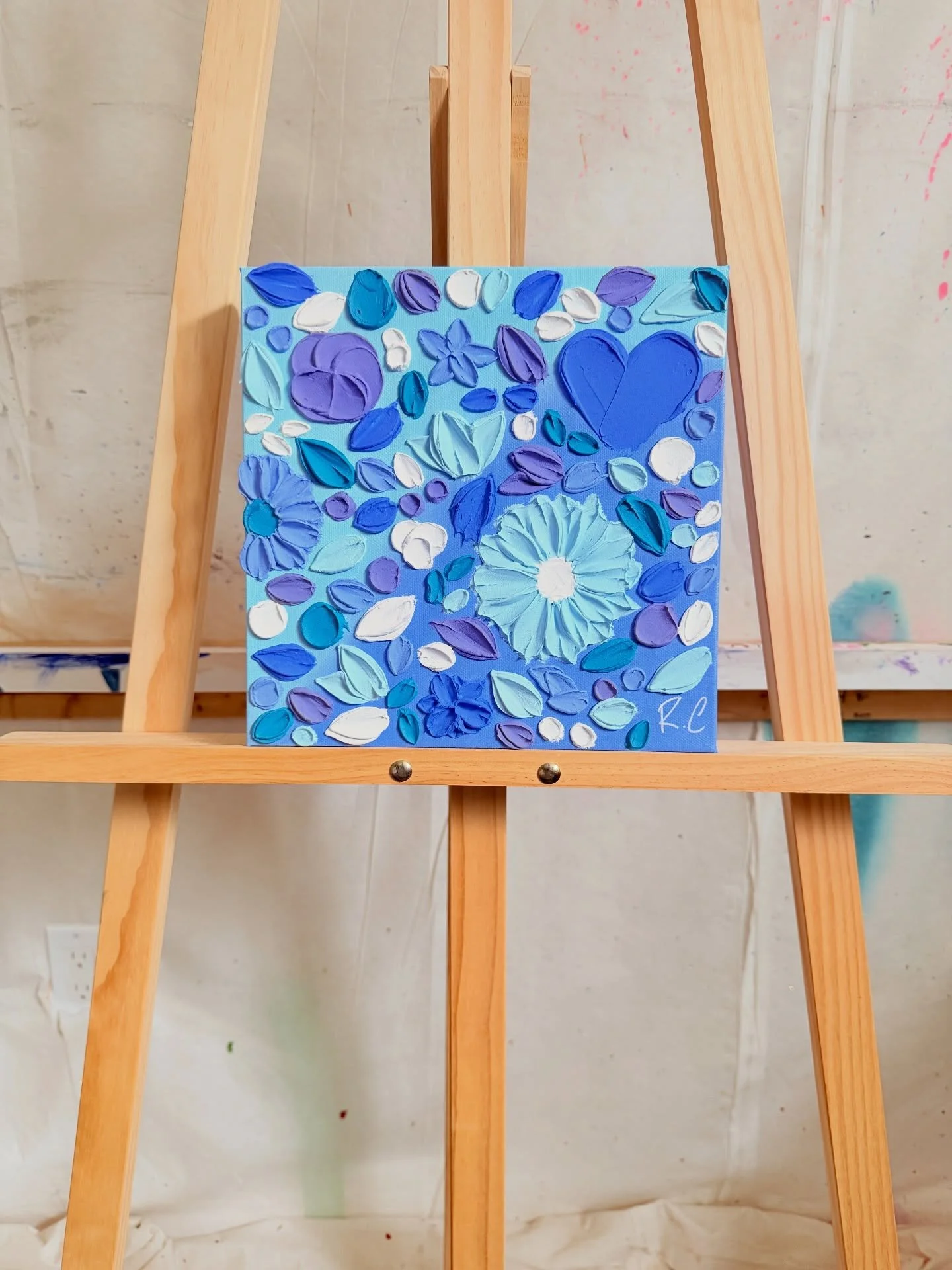 10&rdquo;x10&rdquo;x 1.5&rdquo;
Was $100 &ndash;&gt;$50
Black floating frame available 

🚛📦Free delivery to Montreal area