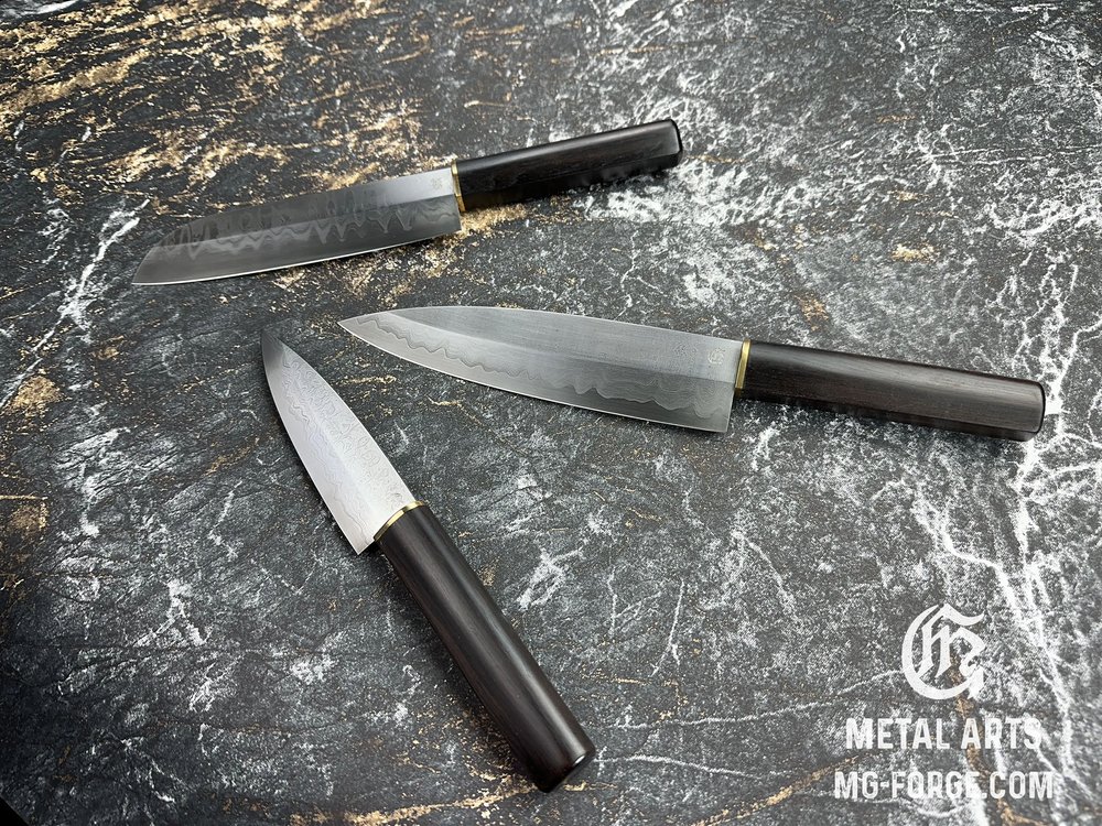 Buy Complete Kitchen Knife Set Online — MG Forge