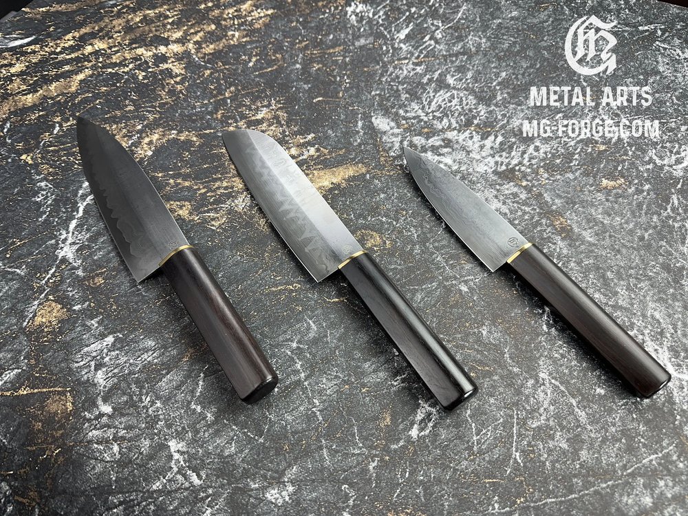 Buy Complete Kitchen Knife Set Online — MG Forge