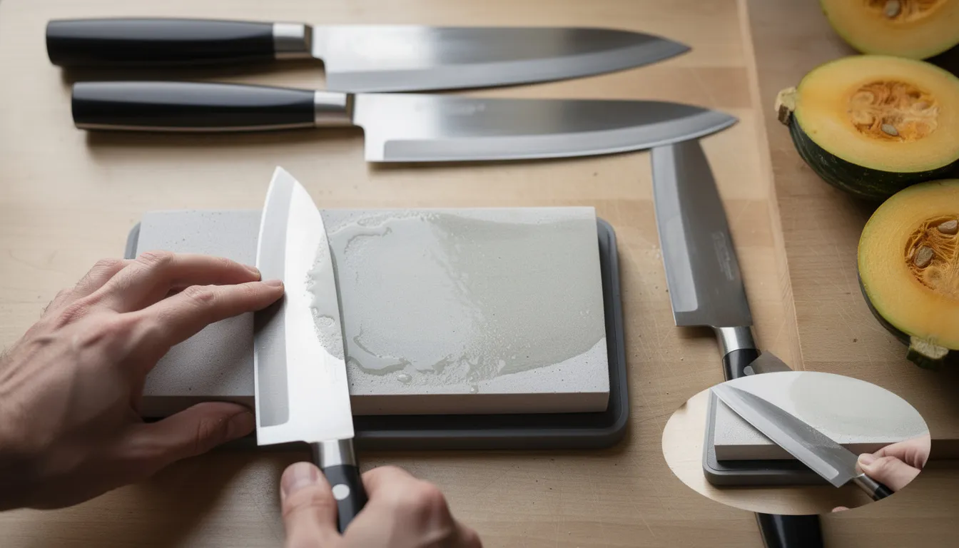 Want to learn how to sharpen your kitchen knives?