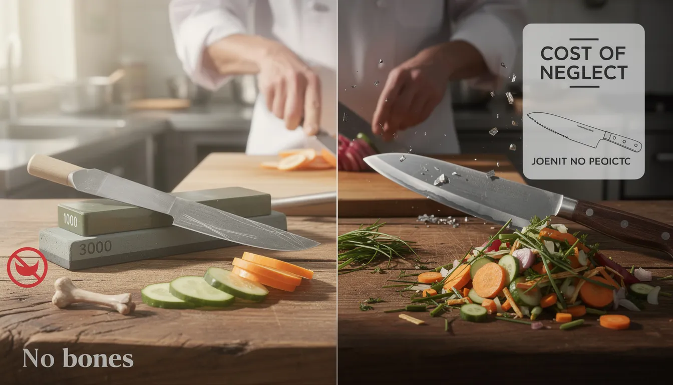 How do maintenance and sharpening differ?