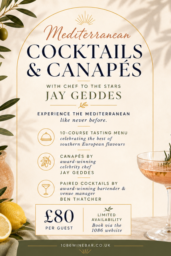 Mediterranean Cocktails & Canapes Tasting Event