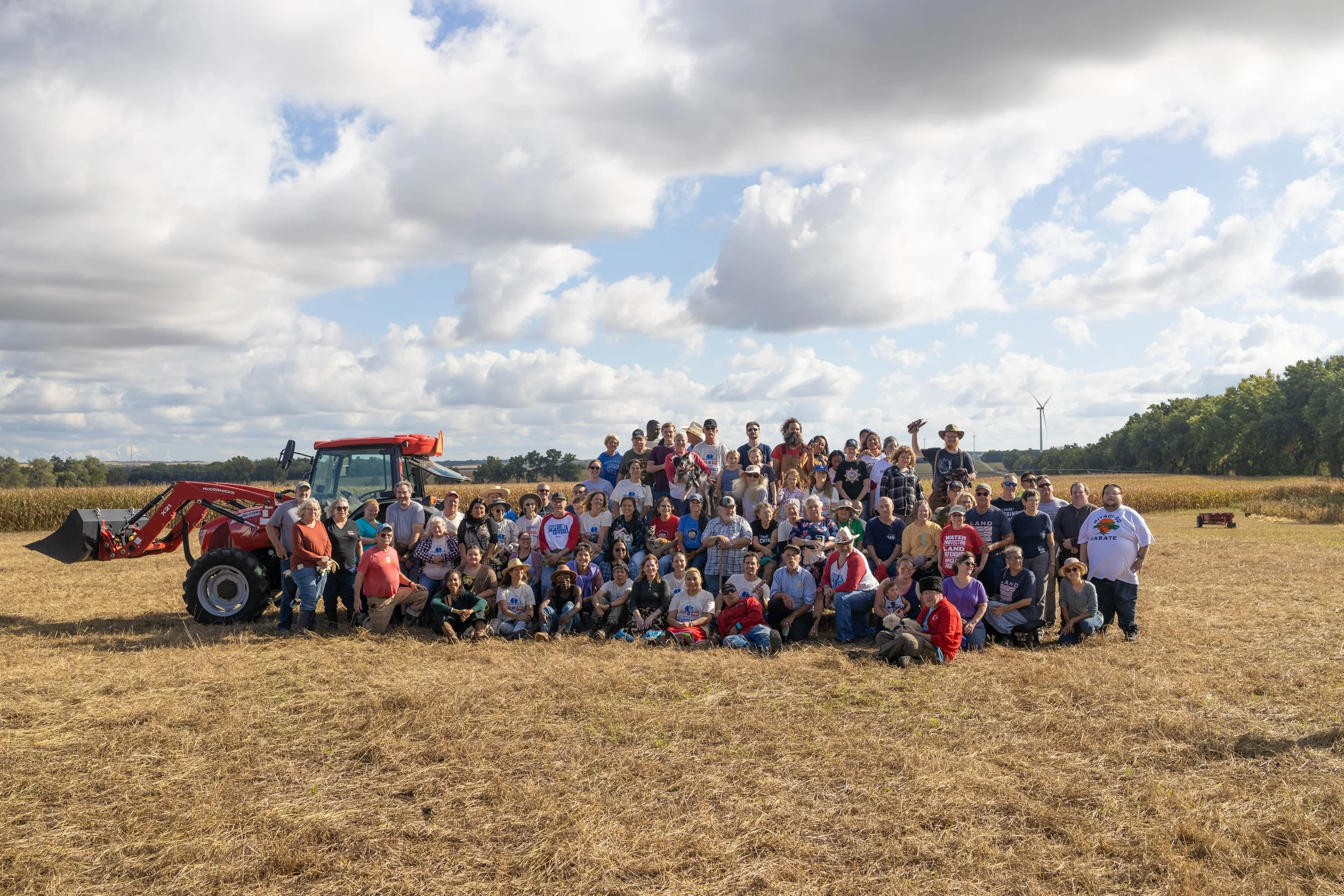 Group photo of the attendees at the annual Ponca Harvest.