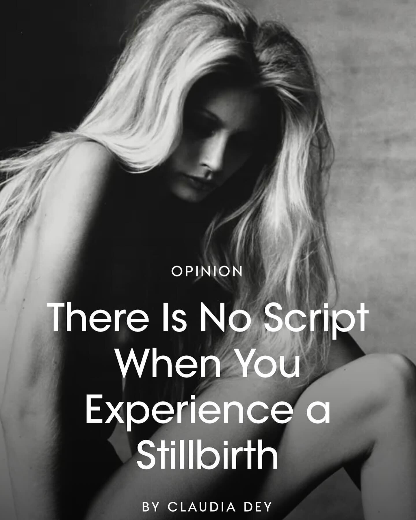 My new essay for @voguemagazine. TW: This piece deals with pregnancy loss, take care while reading.

&ldquo;There Is No Script When You Experience a Stillbirth&rdquo; is my sequel to my @parisreview essay, &ldquo;Mothers As Makers Of Death.&rdquo; Ra