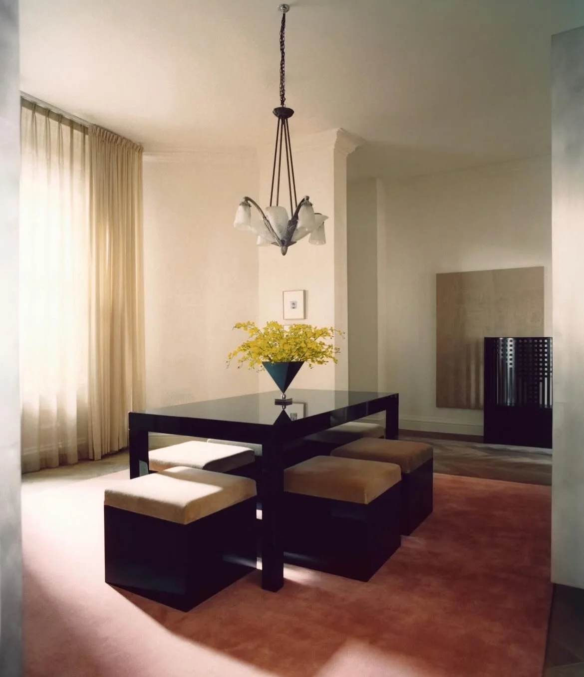 Nordic Knots Mount Street showroom, featuring Willow Bench by Charles Rennie Mackintosh along side Christopher Dresser ornate teapots. 

All available for hire + sale via the website