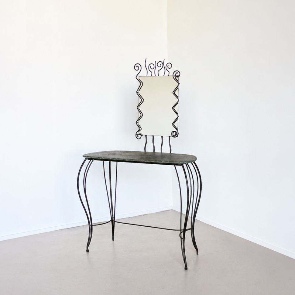 French Wrought Iron Dressing Table
