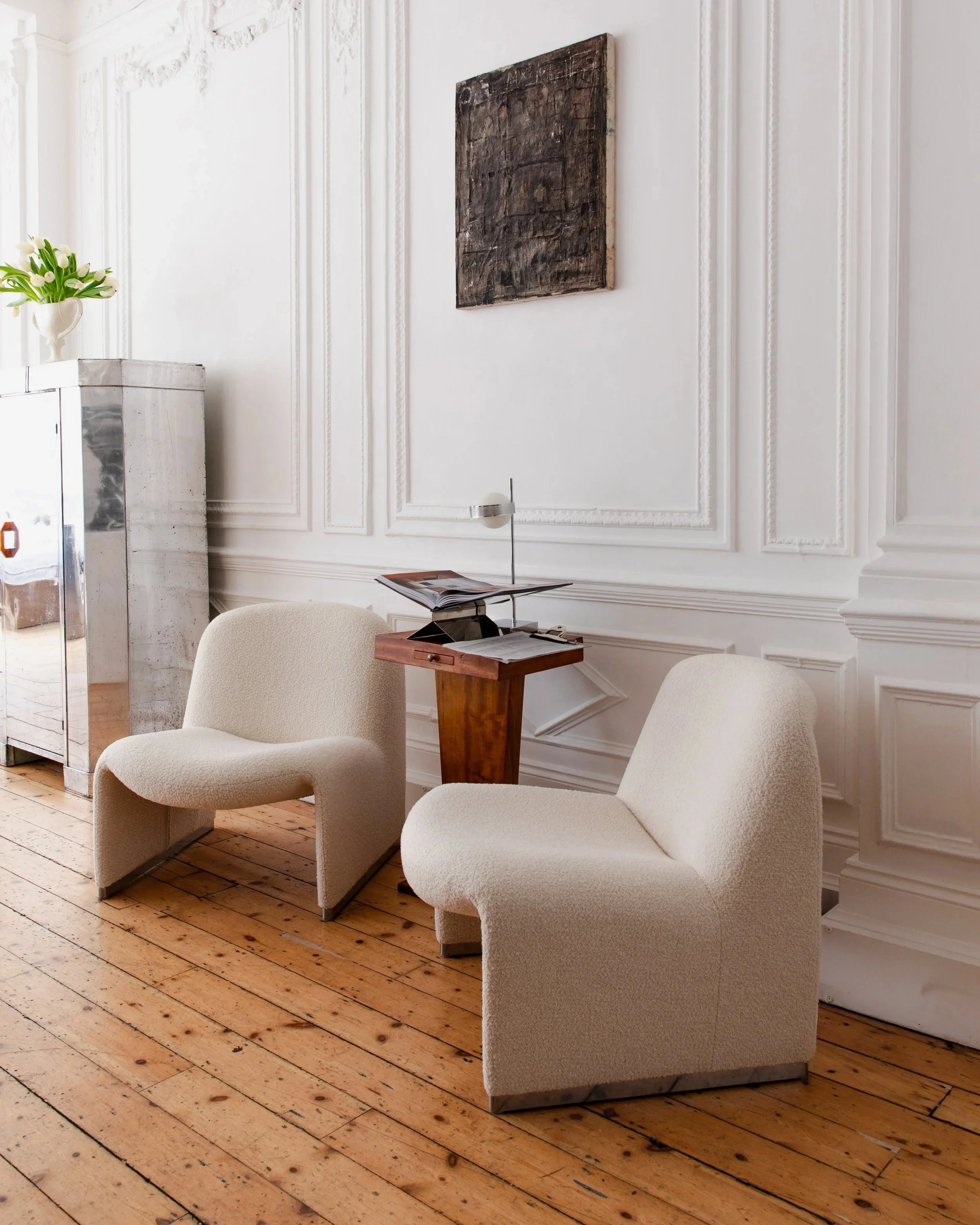 Pair of Alky lounge chairs by Giancarlo Piretti