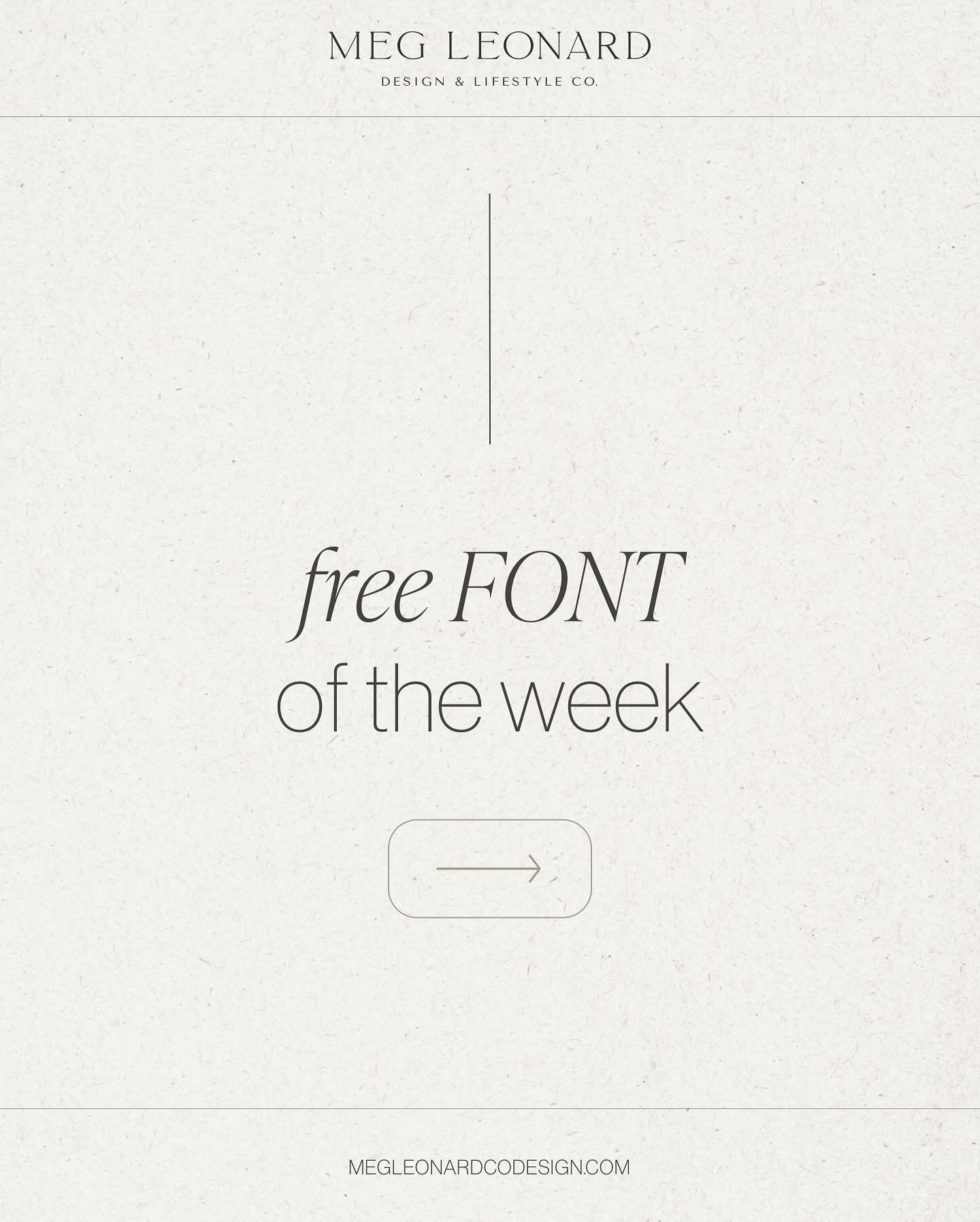 Free font of the week &rarr;

This near hand lettered serif font is the perfect blend of classic, yet trending, to serve as a potential accent style to give character to communication. Get it today for free via Google fonts ✨
&bull;
&bull;
&bull;

#p