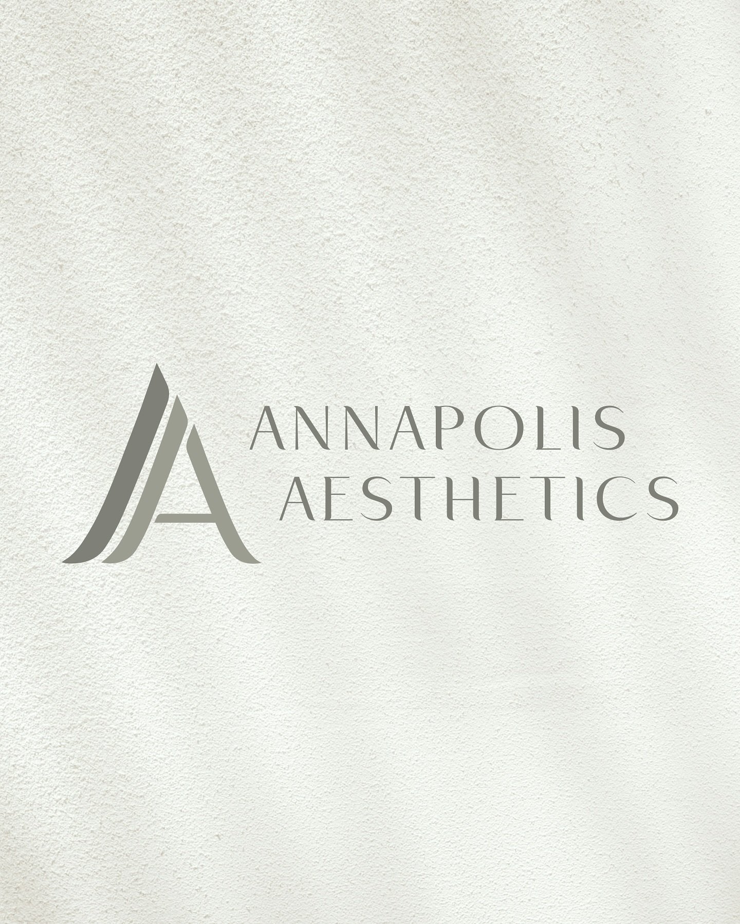 A moment for this calm, yet sleek logo for @annapolisaestheticsmedspa ✨ Be sure to head to their Mother&rsquo;s Day event on the 4th to shop incredible local businesses (maaaay just be some other clients of mine there, too 😉) and view the latest off