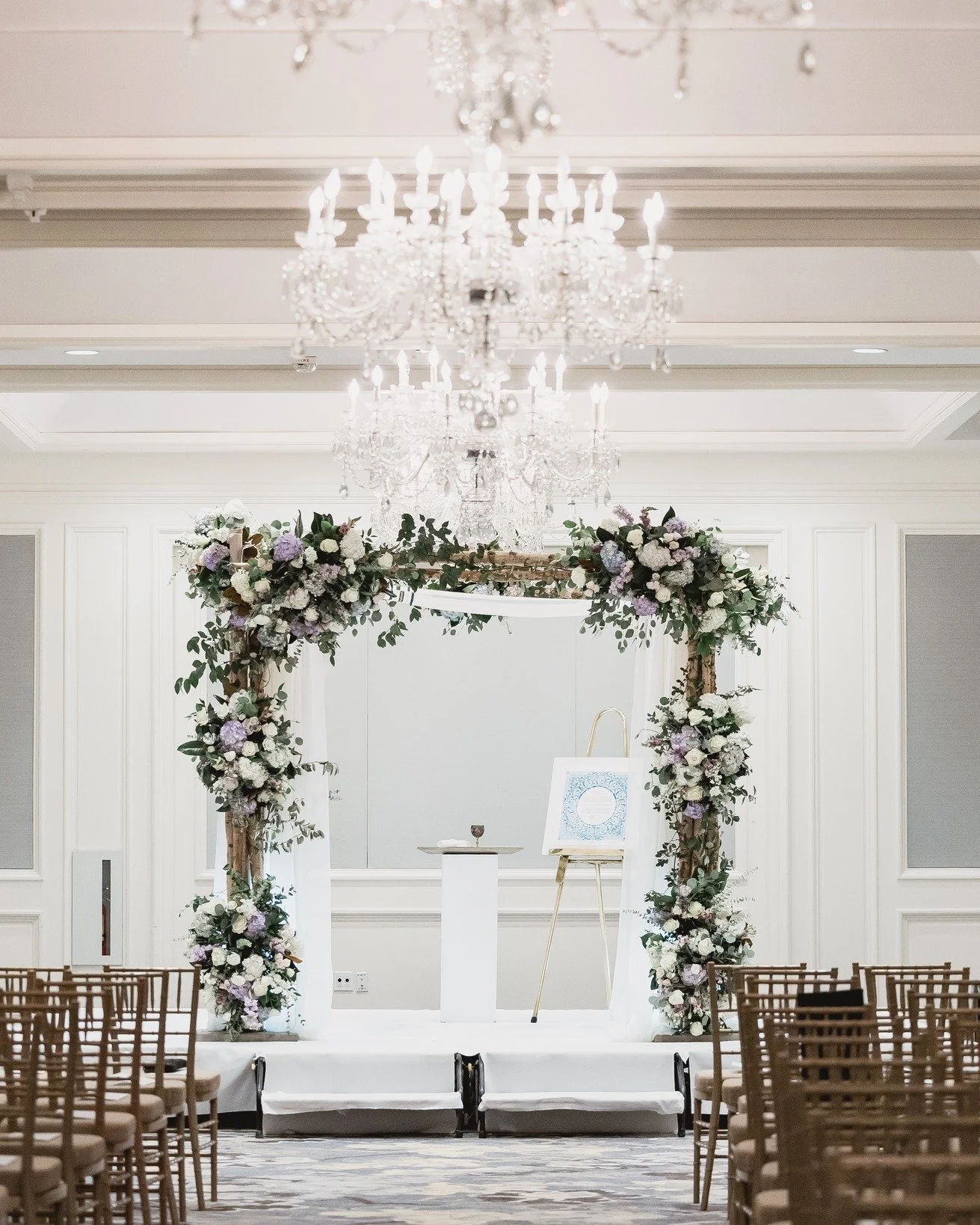 The ceremony space before the room filled with love. 🤍

From the lush floral installation to every intentional detail surrounding the ceremony, this design was created to feel romantic, elevated and completely at home in the space.

And then came th