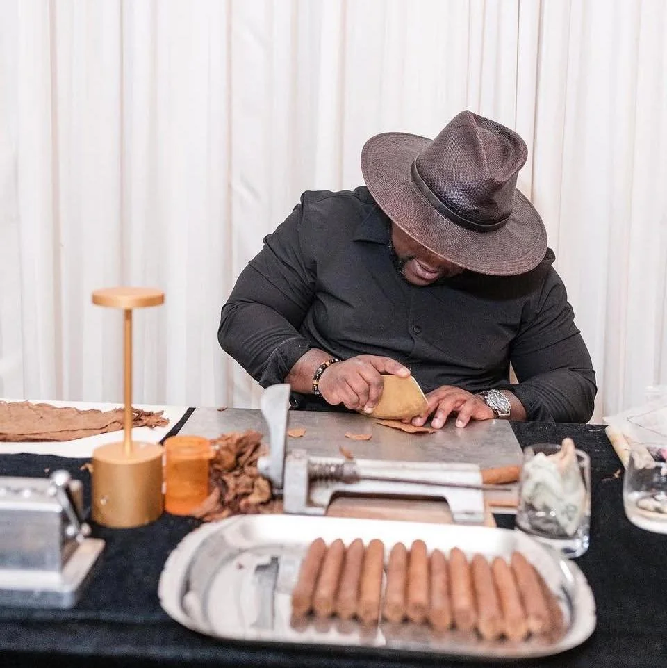 A closer look at the craft. 

Today&rsquo;s vendor spotlight goes to @honorcigars, captured bringing the art of cigar rolling to this wedding celebration.

An artisan at work, a gathering point for guests, and another thoughtfully chosen detail in an