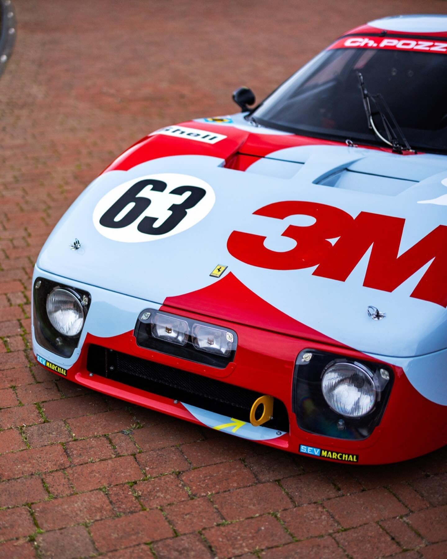 One of the best car/livery combos ☁️ 

Still thinking about this ex-Charles Pozzi 1979 Ferrari 512 BB/LM, draped in its magnificent and iconic &lsquo;clouds&rsquo; livery. This isn&rsquo;t a wrap either &mdash; French artist Jean Fougerol painted it 