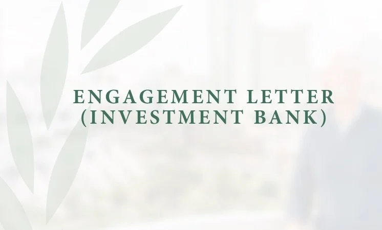 Engagement Letter (Investment Bank)