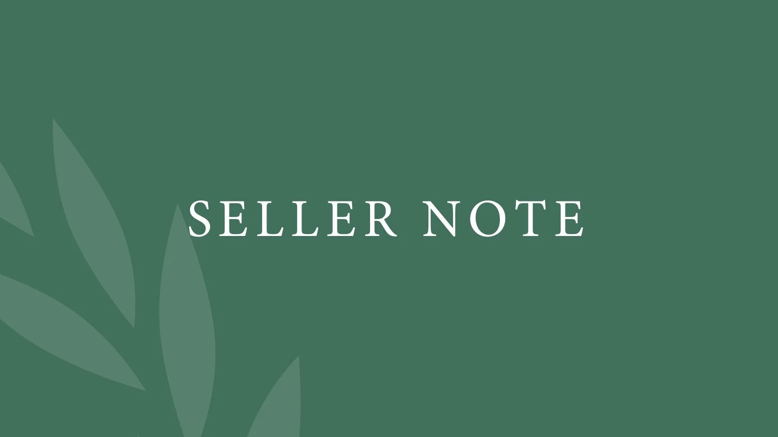 Seller Note