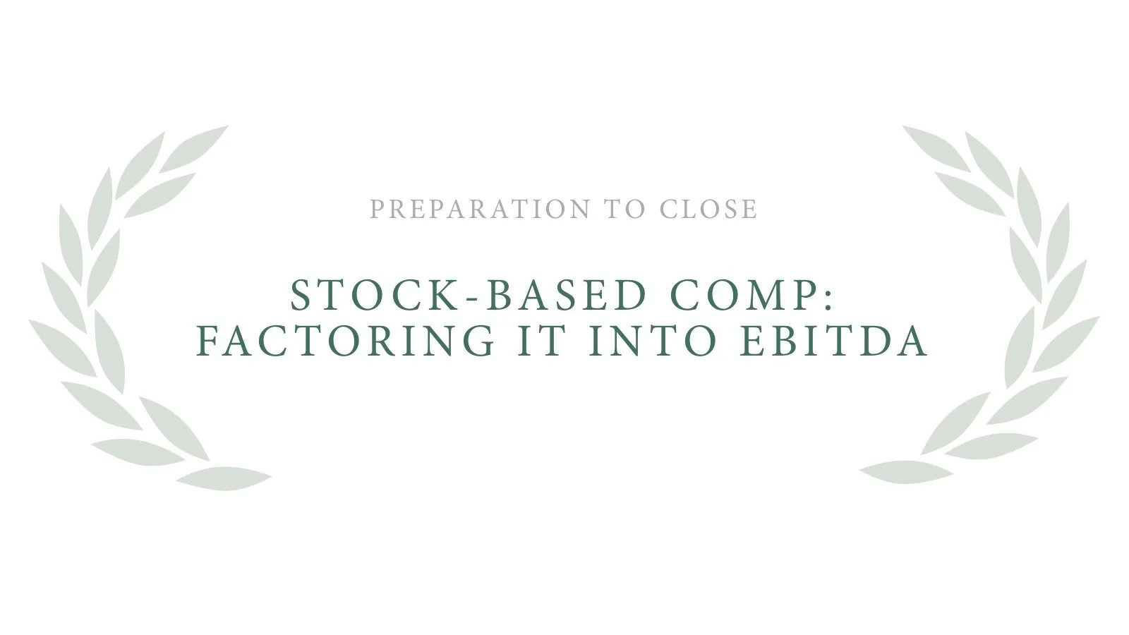 Stock-Based Comp: Factoring It Into EBITDA