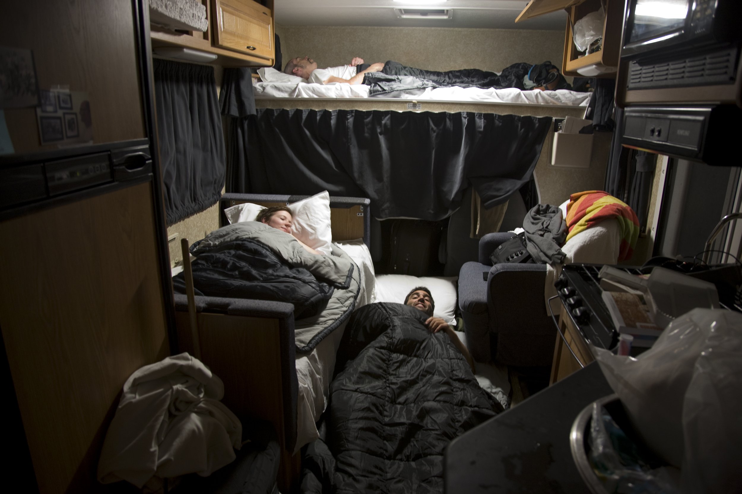 Life in cramped quarters.