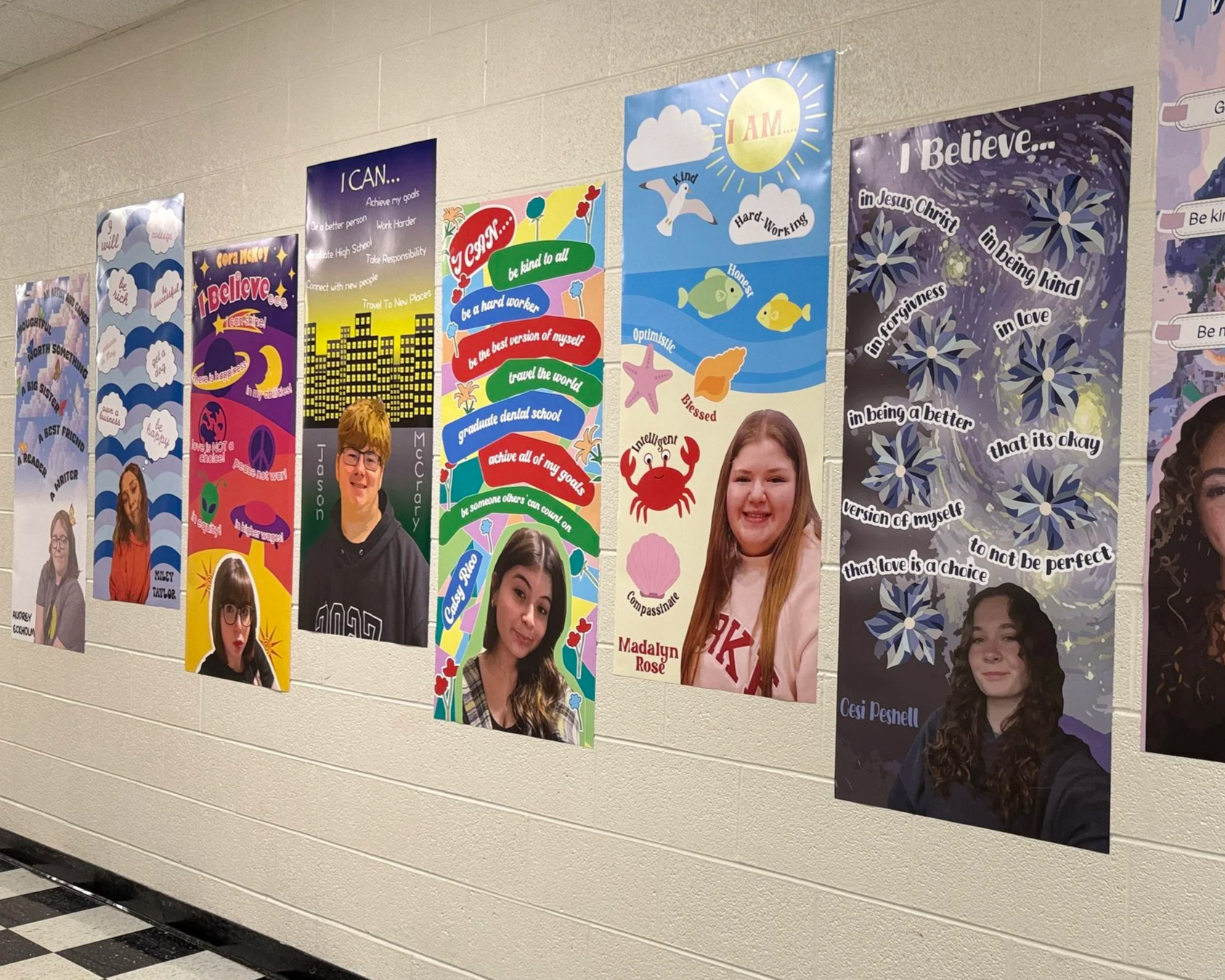 "Who am I" poster designs