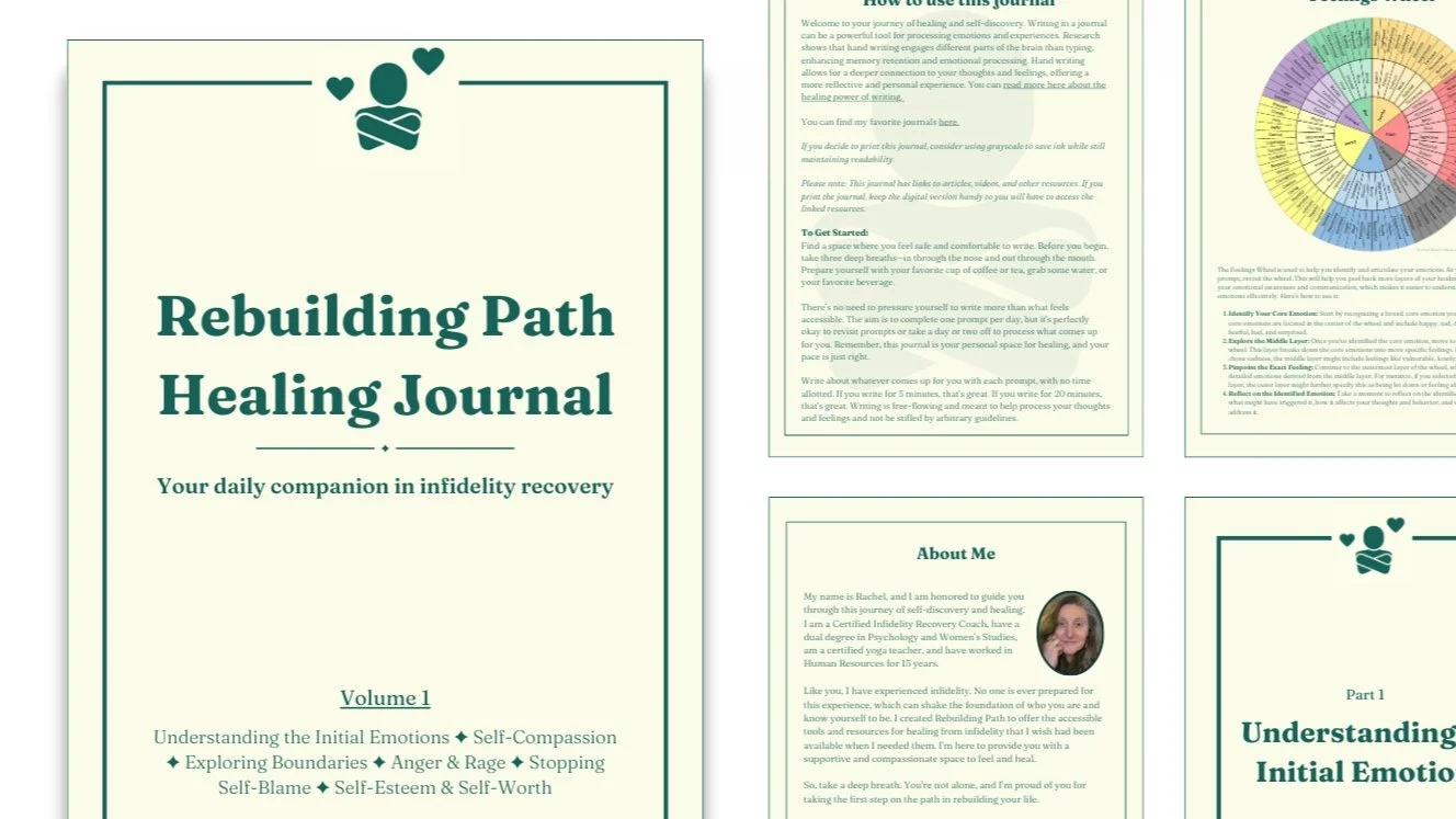 Infidelity Recovery Journal Series