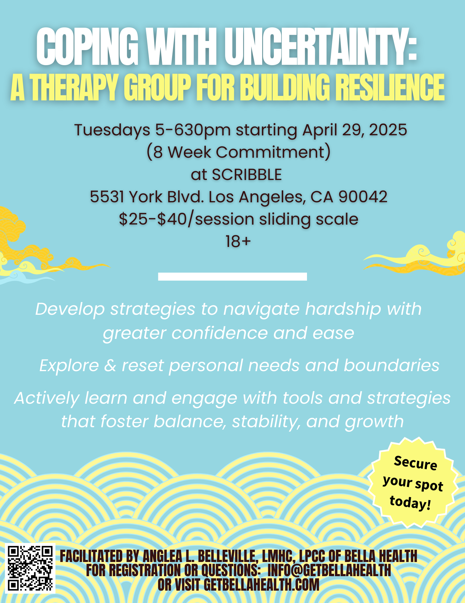Coping with Uncertainty: A Therapy Group for Building Resilience (Los Angeles)