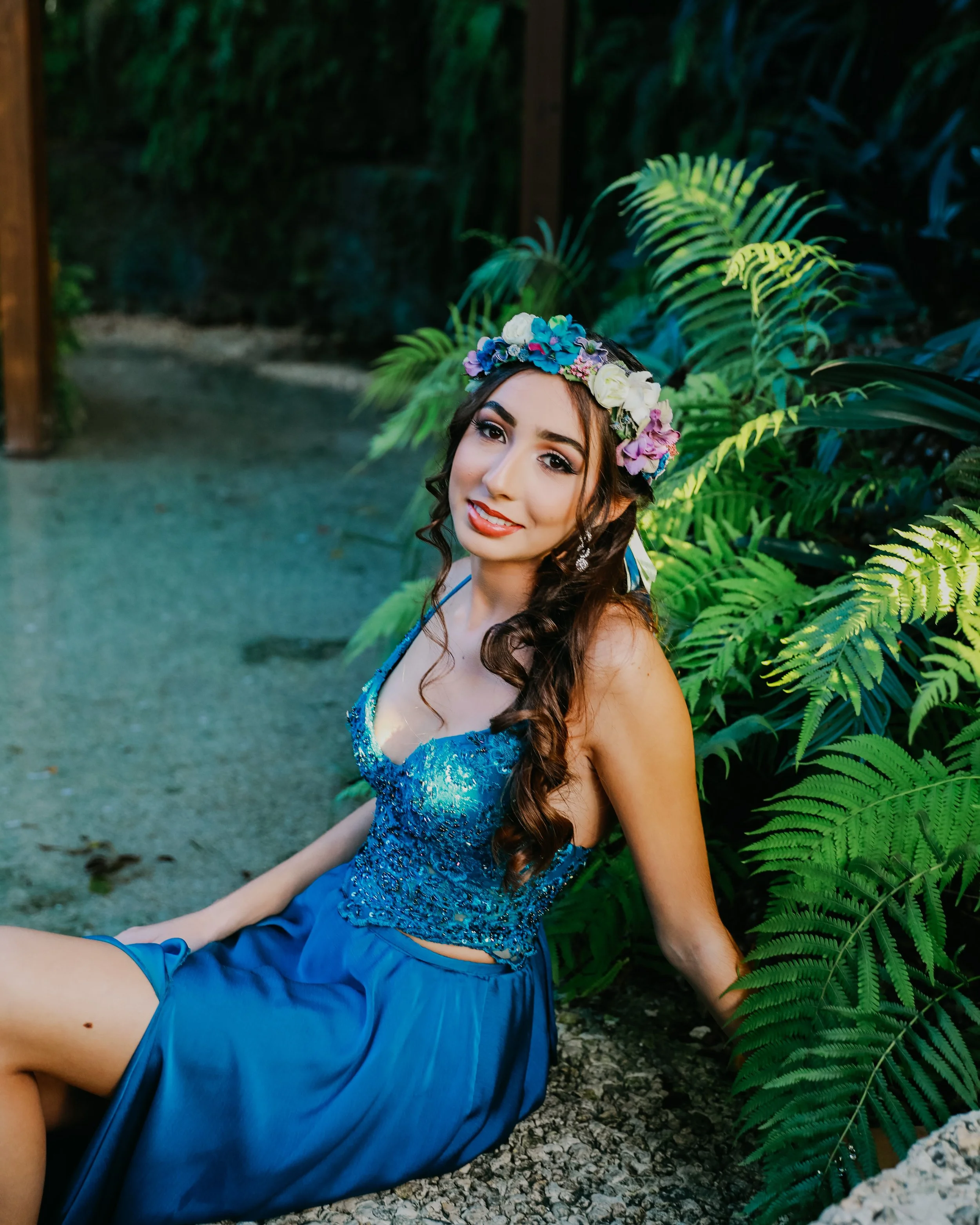 Editorial Blue Gown Photography